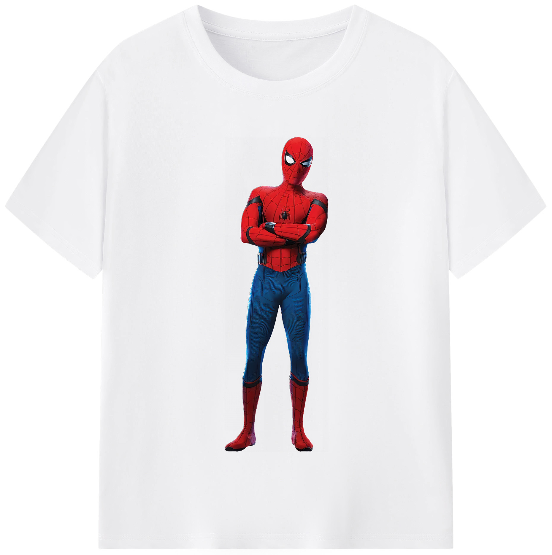 （画像用） Spider Man スパイダーマン 綿100％半袖Tシャツ（フロントプリント）