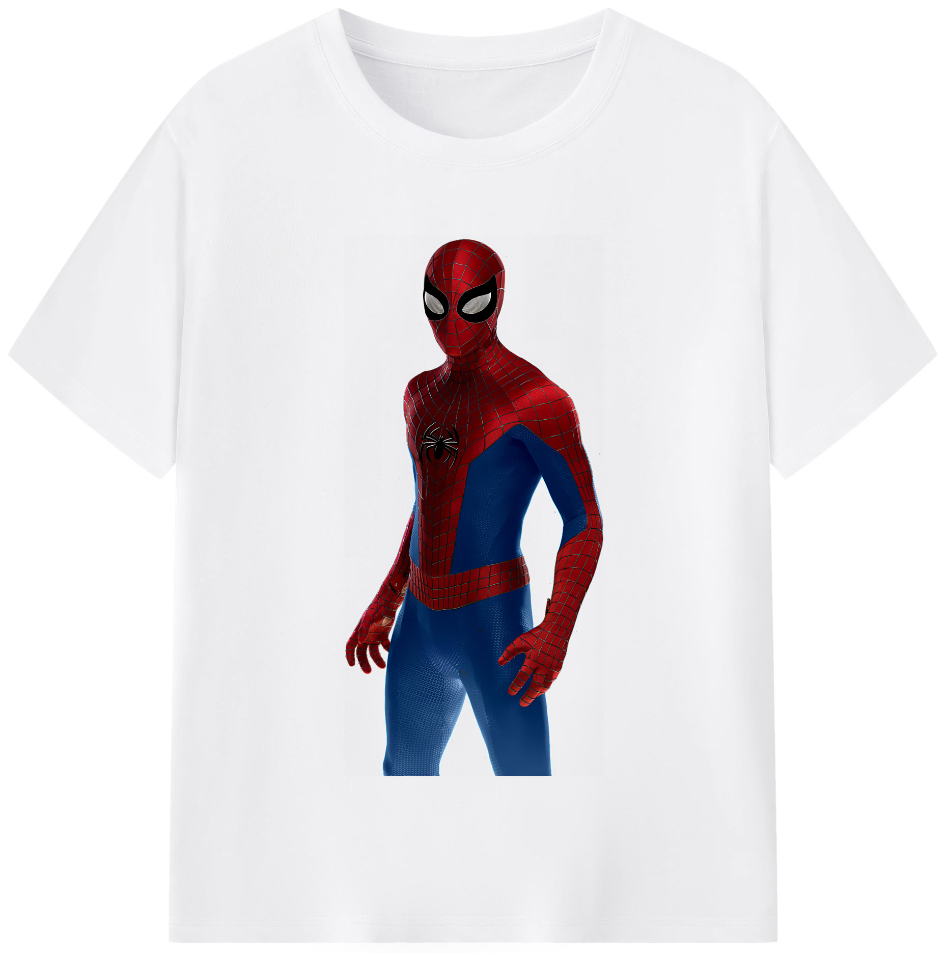 （画像用） Spider Man スパイダーマン 綿100％半袖Tシャツ（フロントプリント）