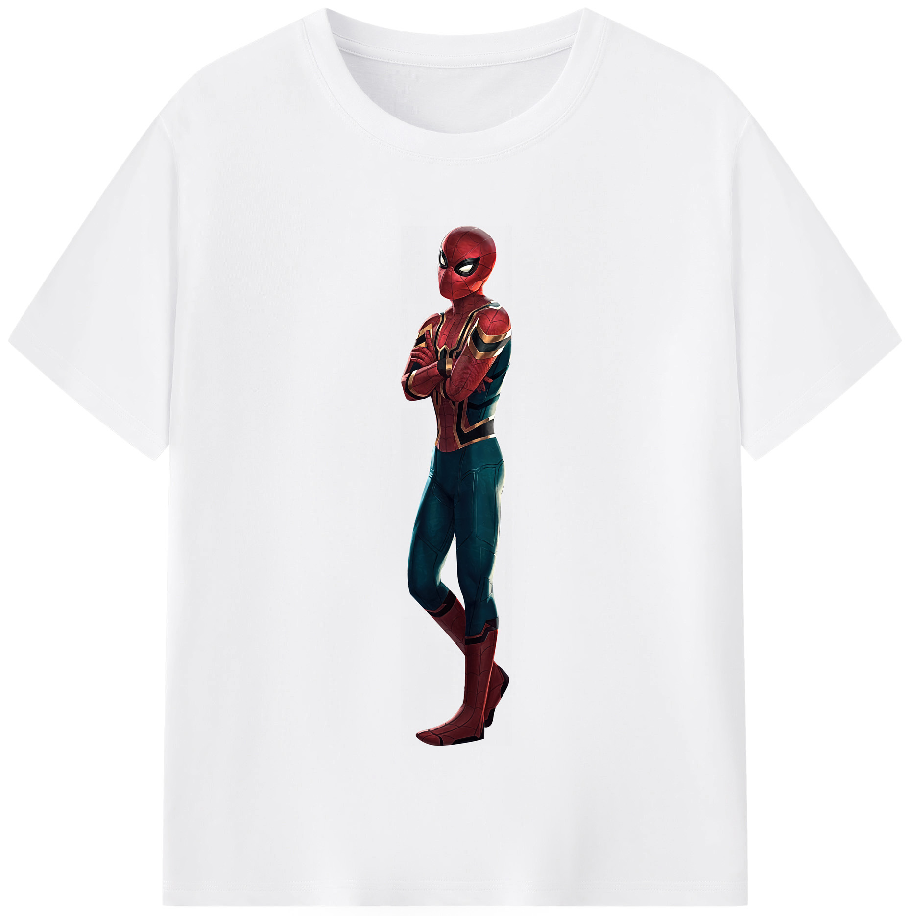 （画像用） Spider Man スパイダーマン 綿100％半袖Tシャツ（フロントプリント）