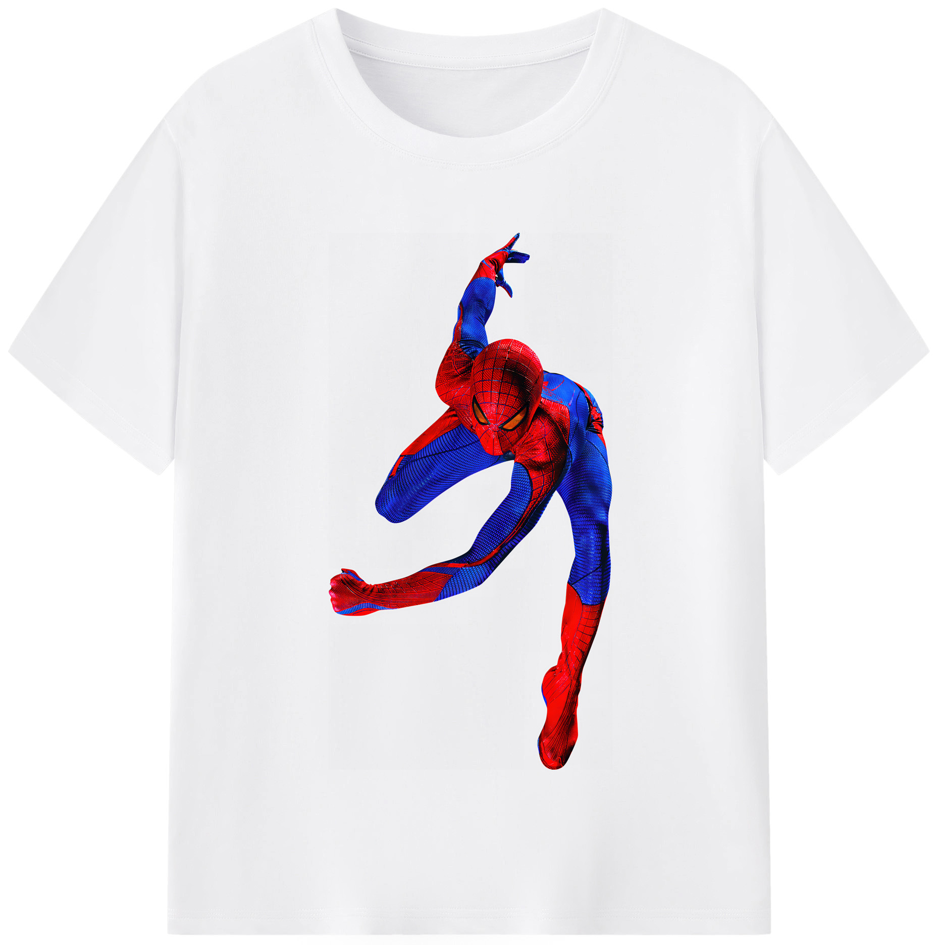 （画像用） Spider Man スパイダーマン 綿100％半袖Tシャツ（フロントプリント）