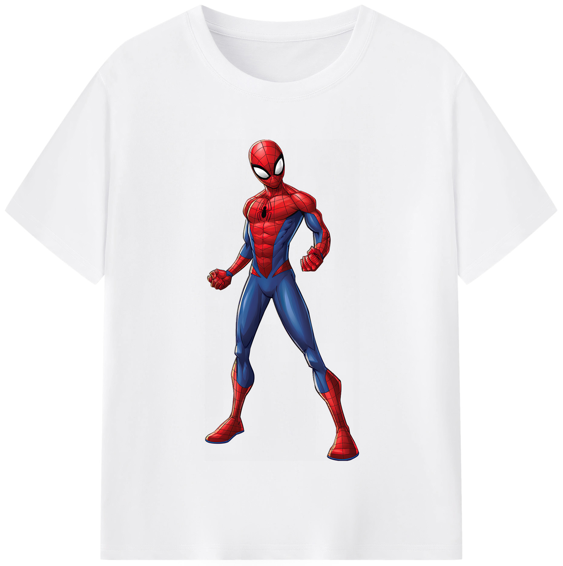（画像用） Spider Man スパイダーマン 綿100％半袖Tシャツ（フロントプリント）