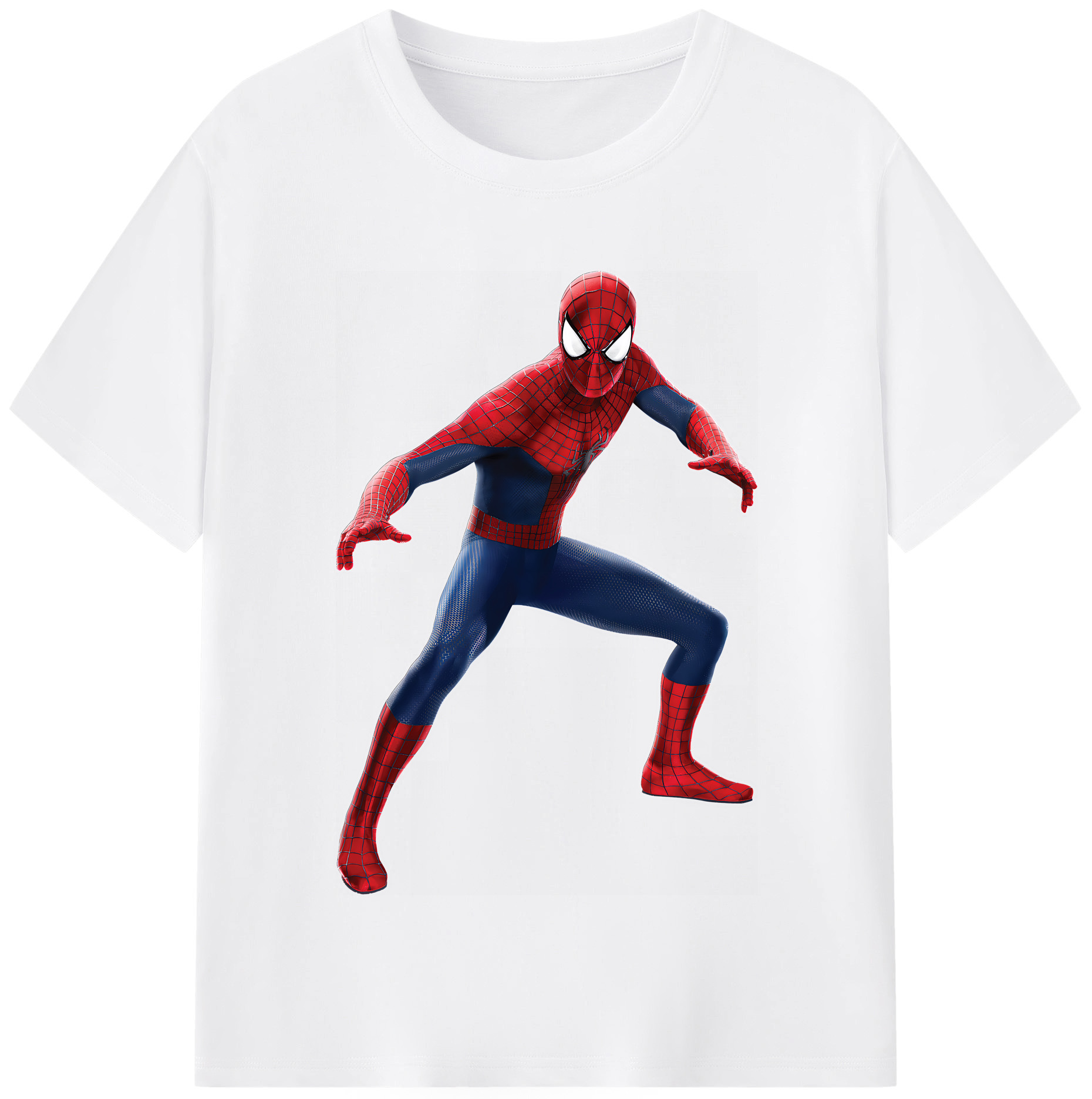 （画像用） Spider Man スパイダーマン 綿100％半袖Tシャツ（フロントプリント）