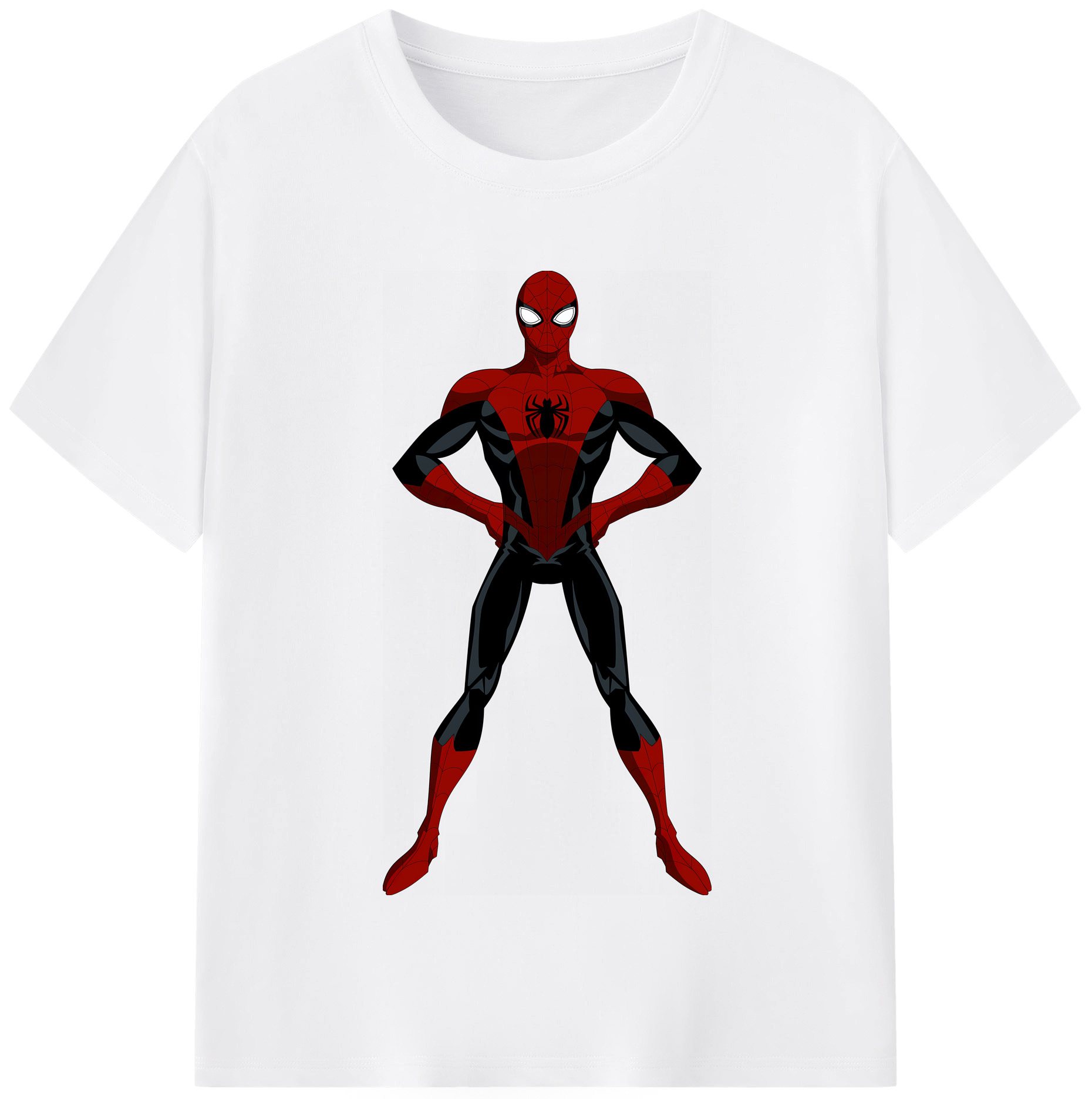 （画像用） Spider Man スパイダーマン 綿100％半袖Tシャツ（フロントプリント）