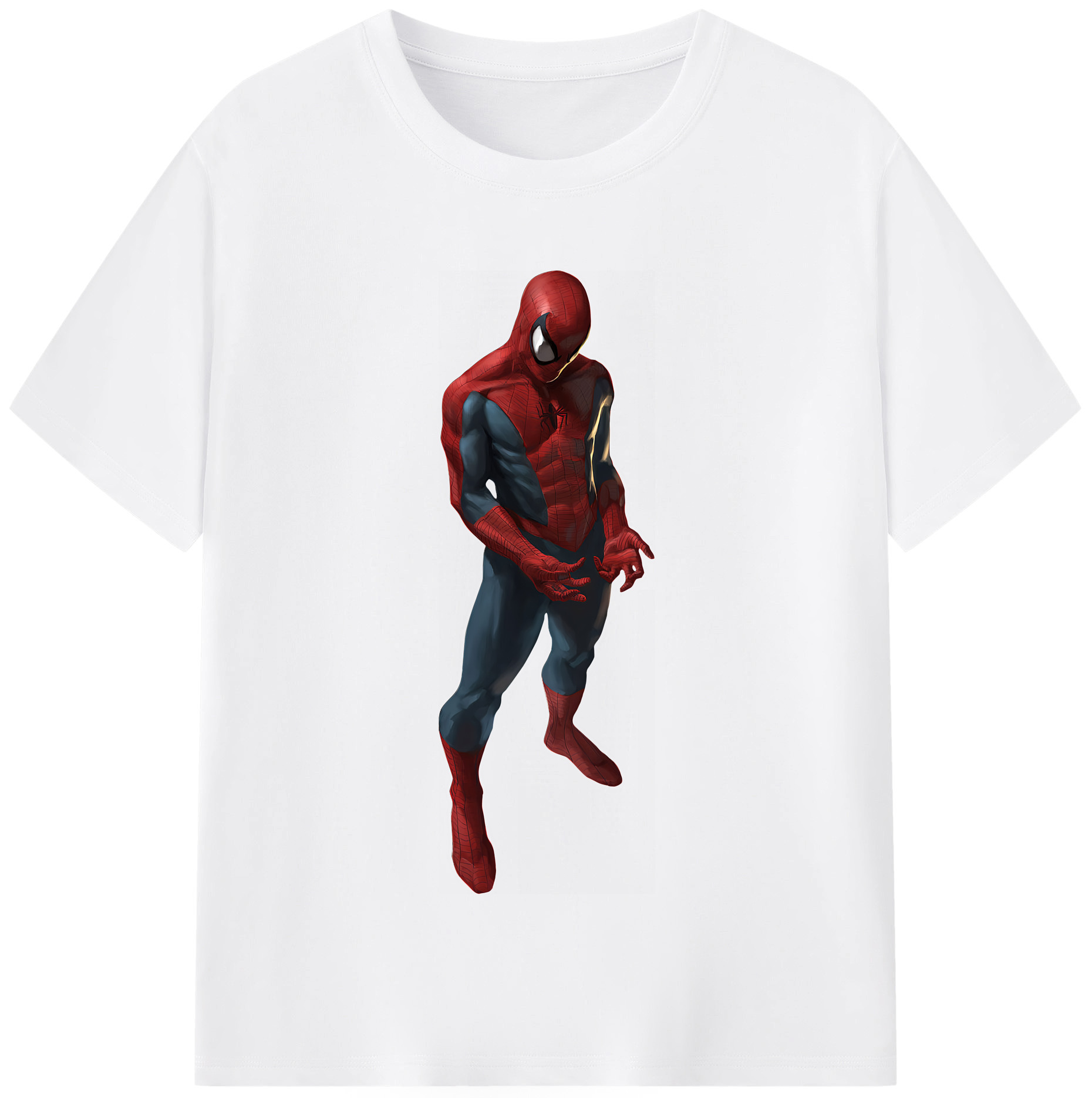 （画像用） Spider Man スパイダーマン 綿100％半袖Tシャツ（フロントプリント）
