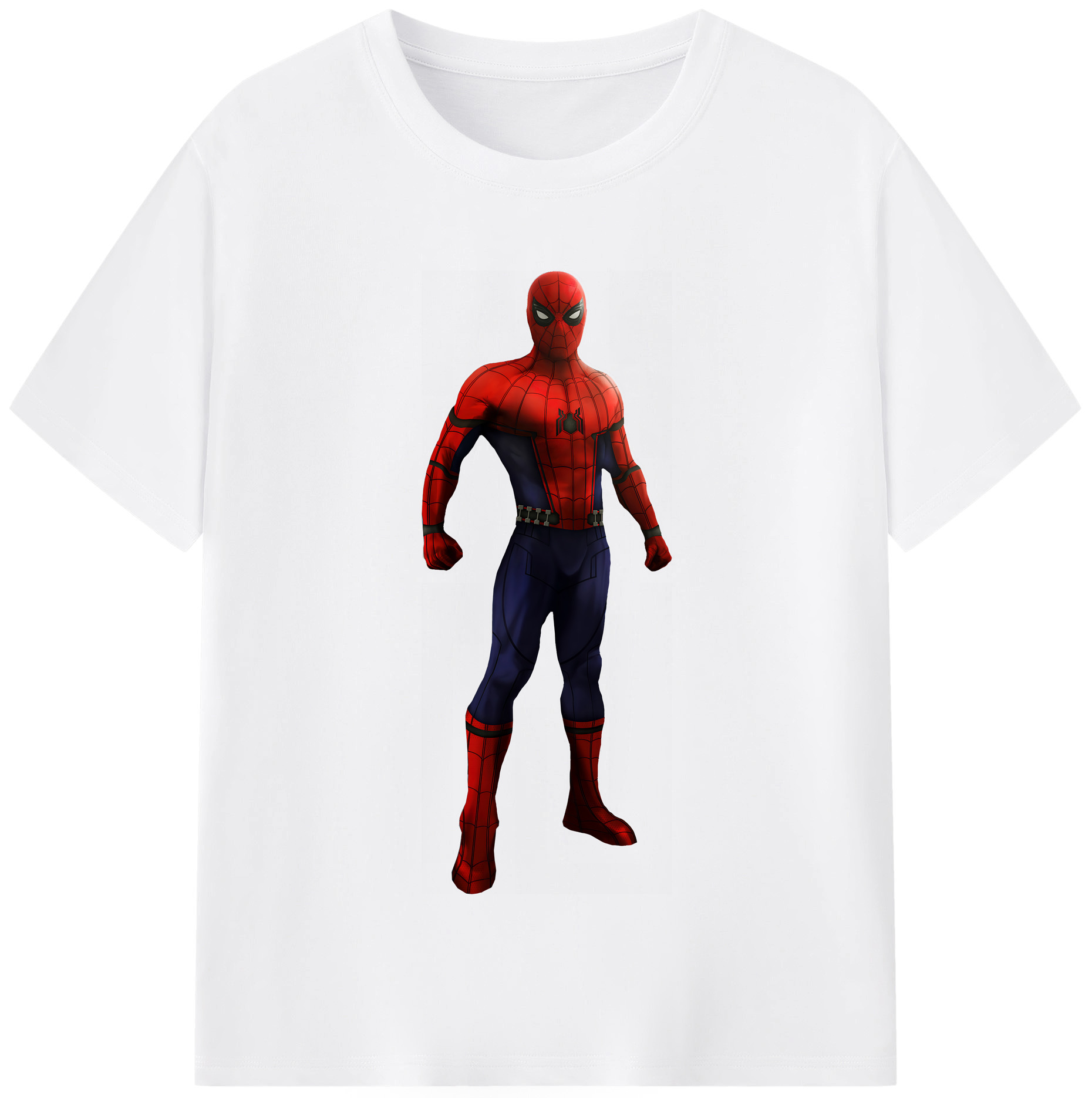 （画像用） Spider Man スパイダーマン 綿100％半袖Tシャツ（フロントプリント）