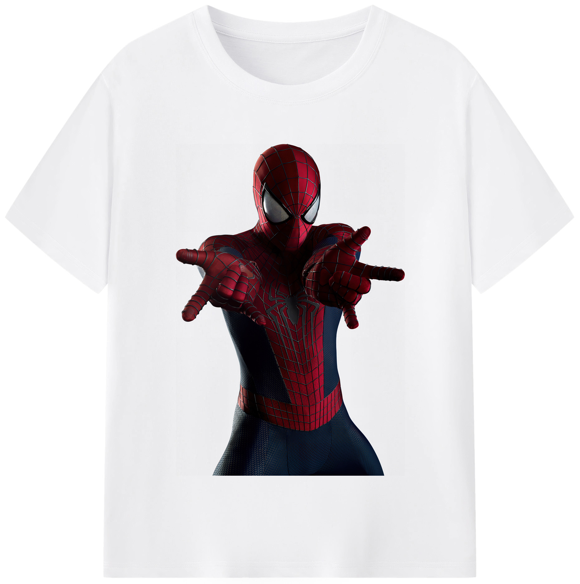 （画像用） Spider Man スパイダーマン 綿100％半袖Tシャツ（フロントプリント）