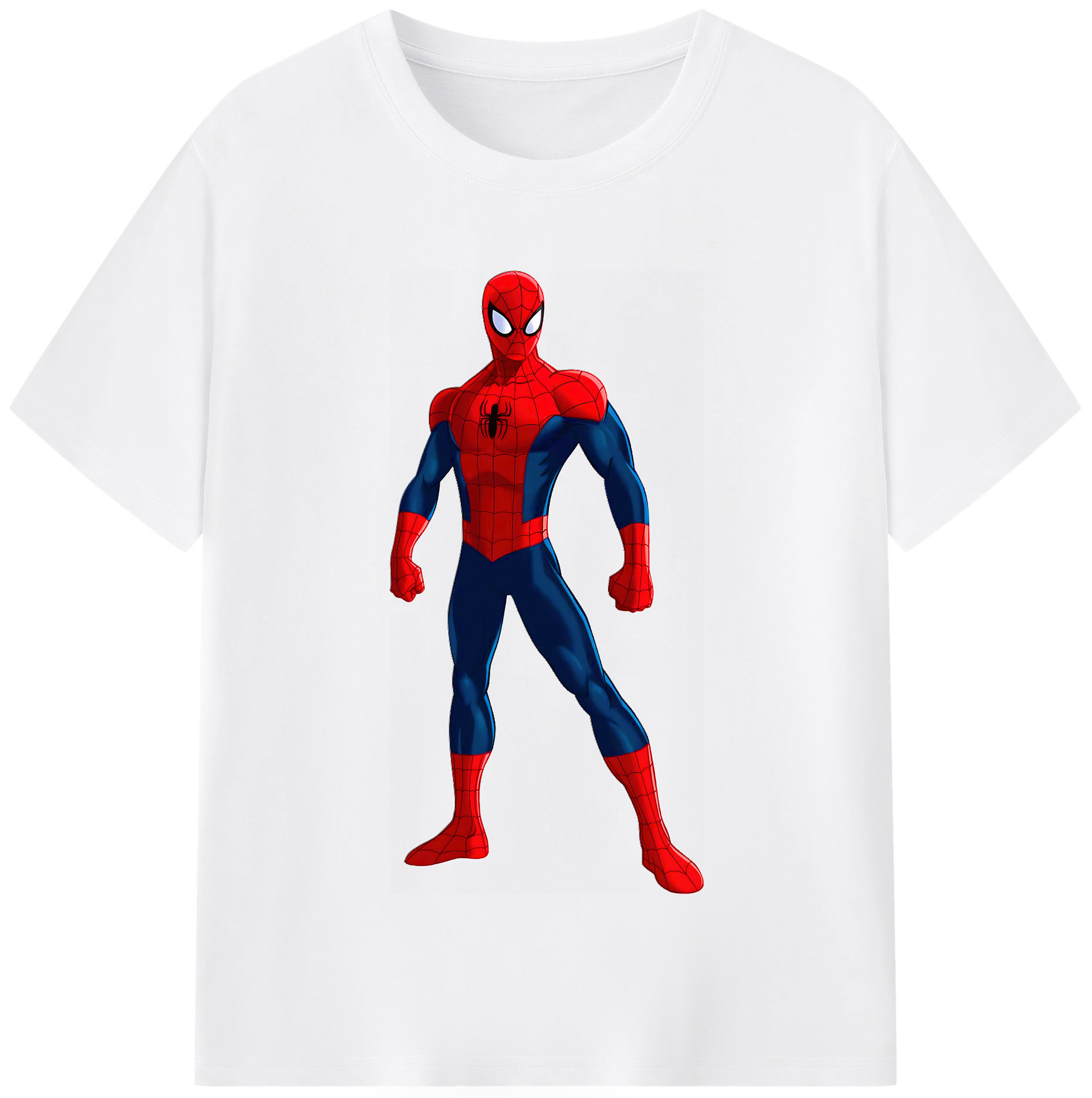 （画像用） Spider Man スパイダーマン 綿100％半袖Tシャツ（フロントプリント）