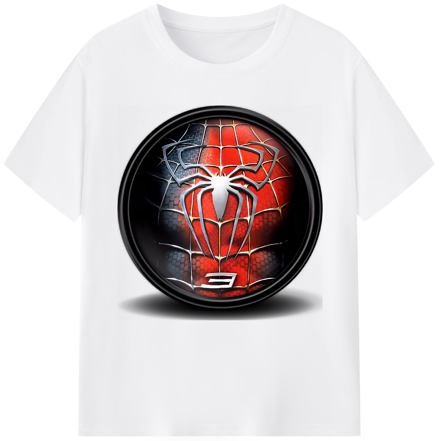 （画像用） Spider Man スパイダーマン 綿100％半袖Tシャツ（フロントプリント）