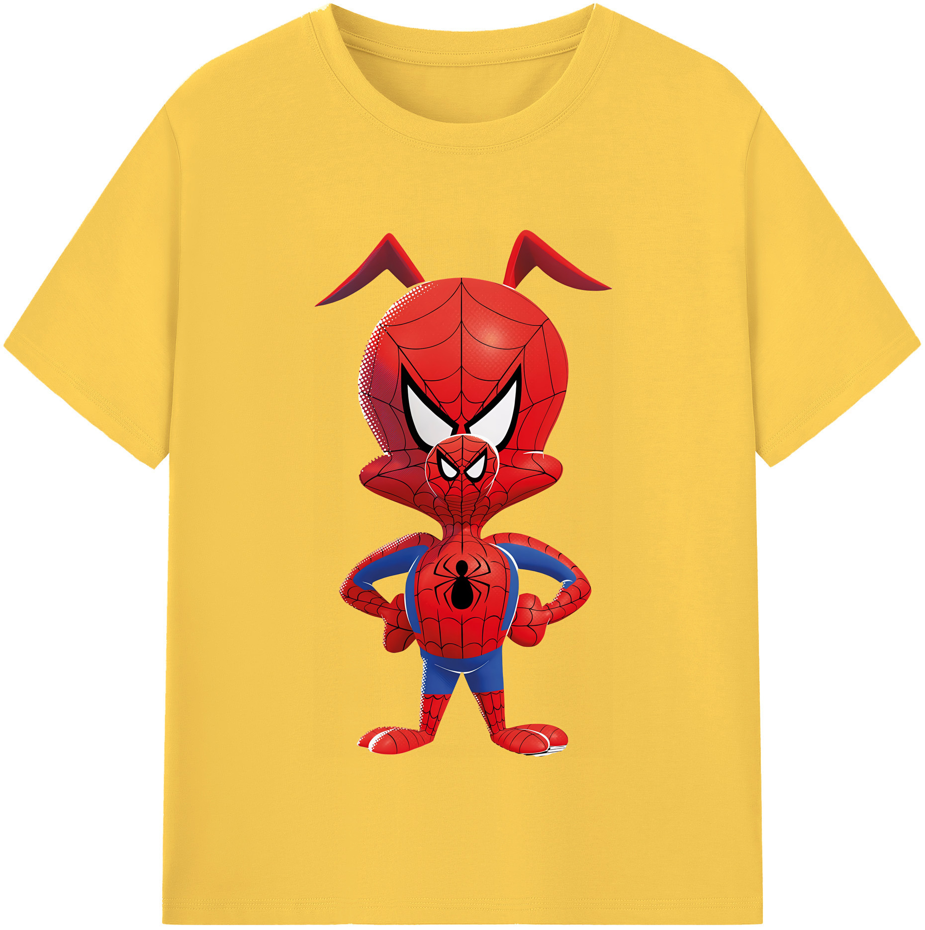 （画像用） Spider Man スパイダーマン 綿100％半袖Tシャツ（フロントプリント）