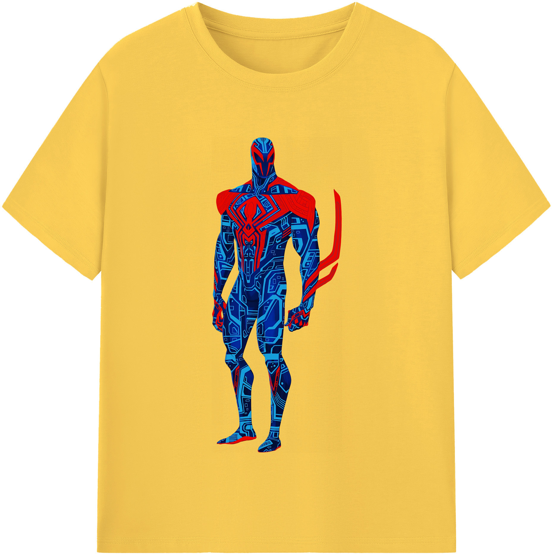 （画像用） Spider Man スパイダーマン 綿100％半袖Tシャツ（フロントプリント）