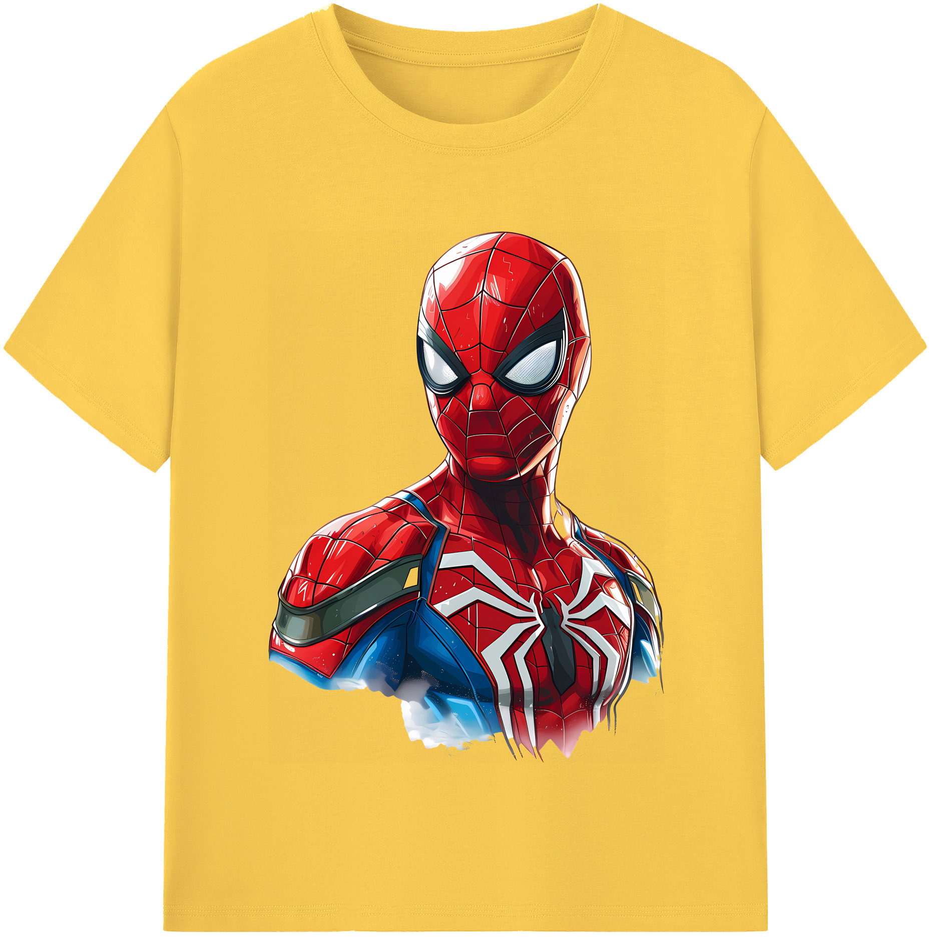 （画像用） Spider Man スパイダーマン 綿100％半袖Tシャツ（フロントプリント）