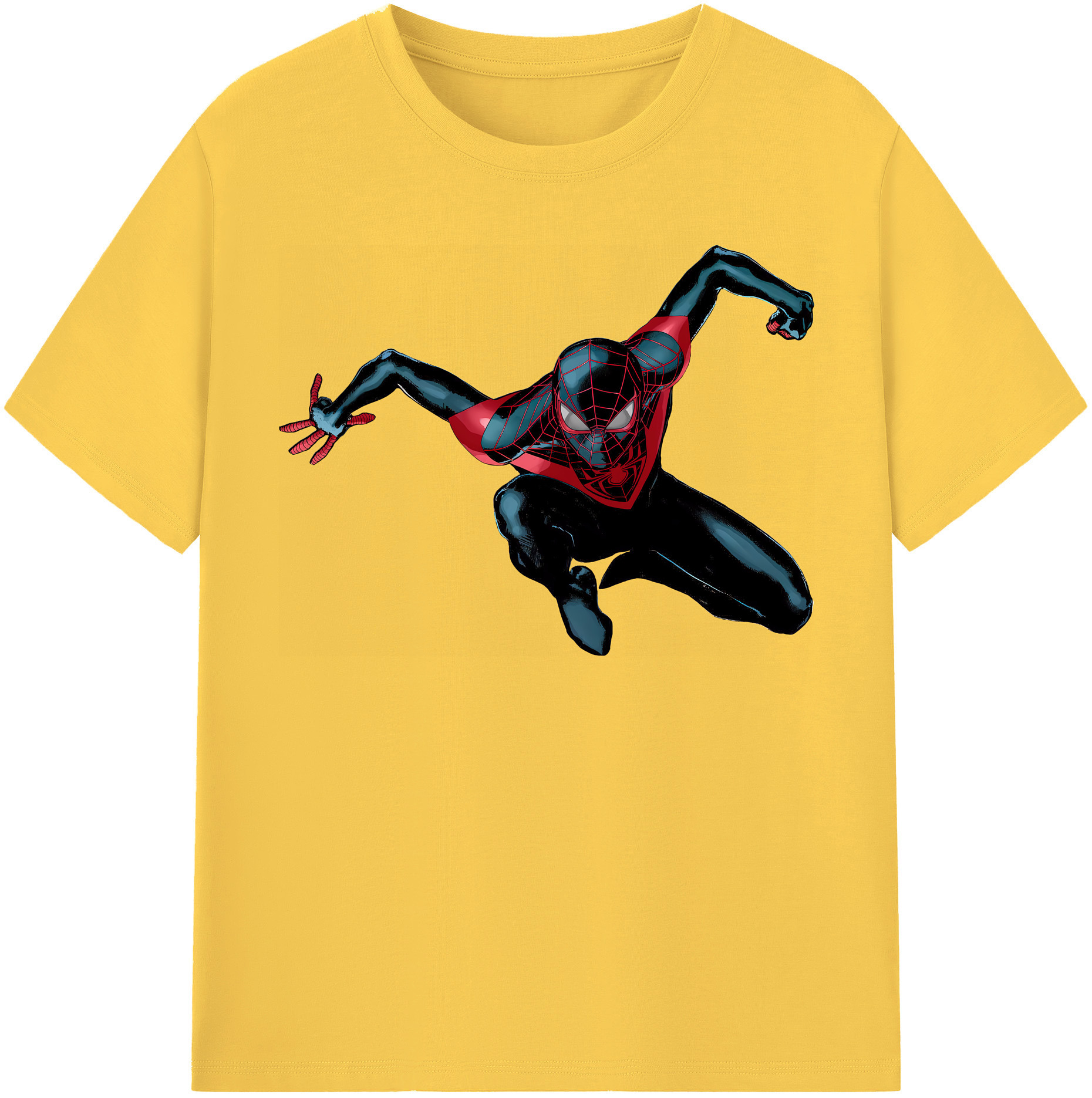 （画像用） Spider Man スパイダーマン 綿100％半袖Tシャツ（フロントプリント）