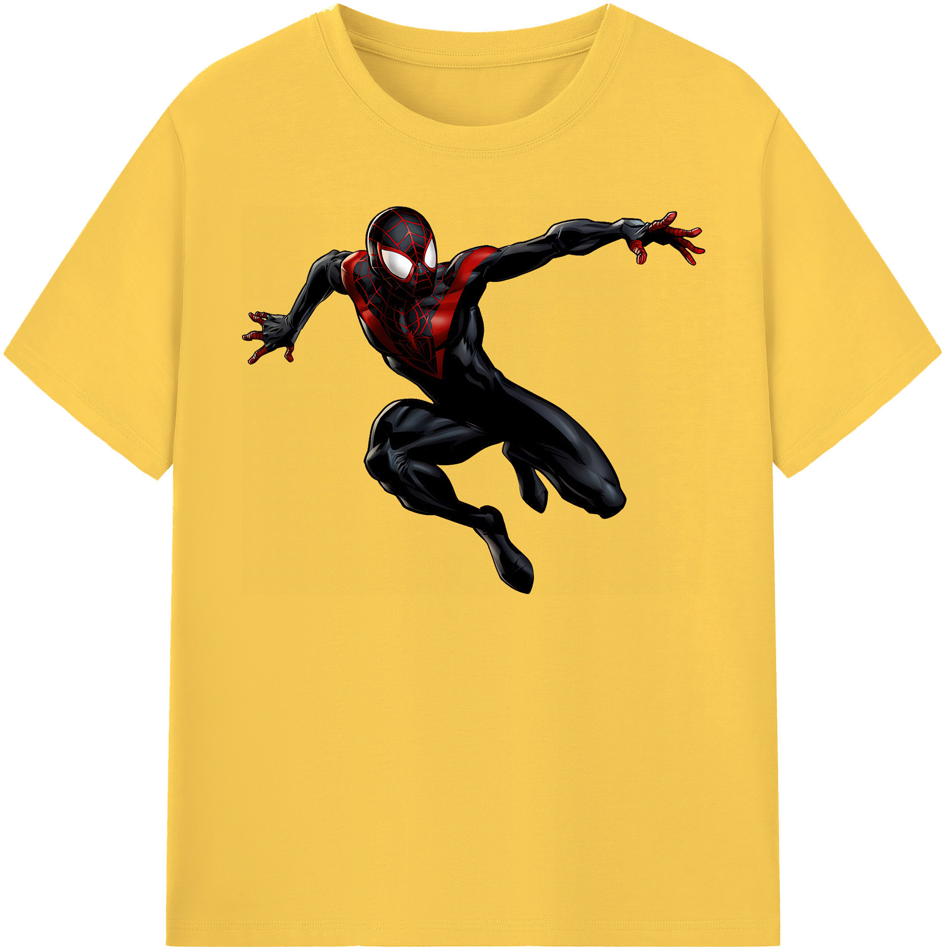 （画像用） Spider Man スパイダーマン 綿100％半袖Tシャツ（フロントプリント）