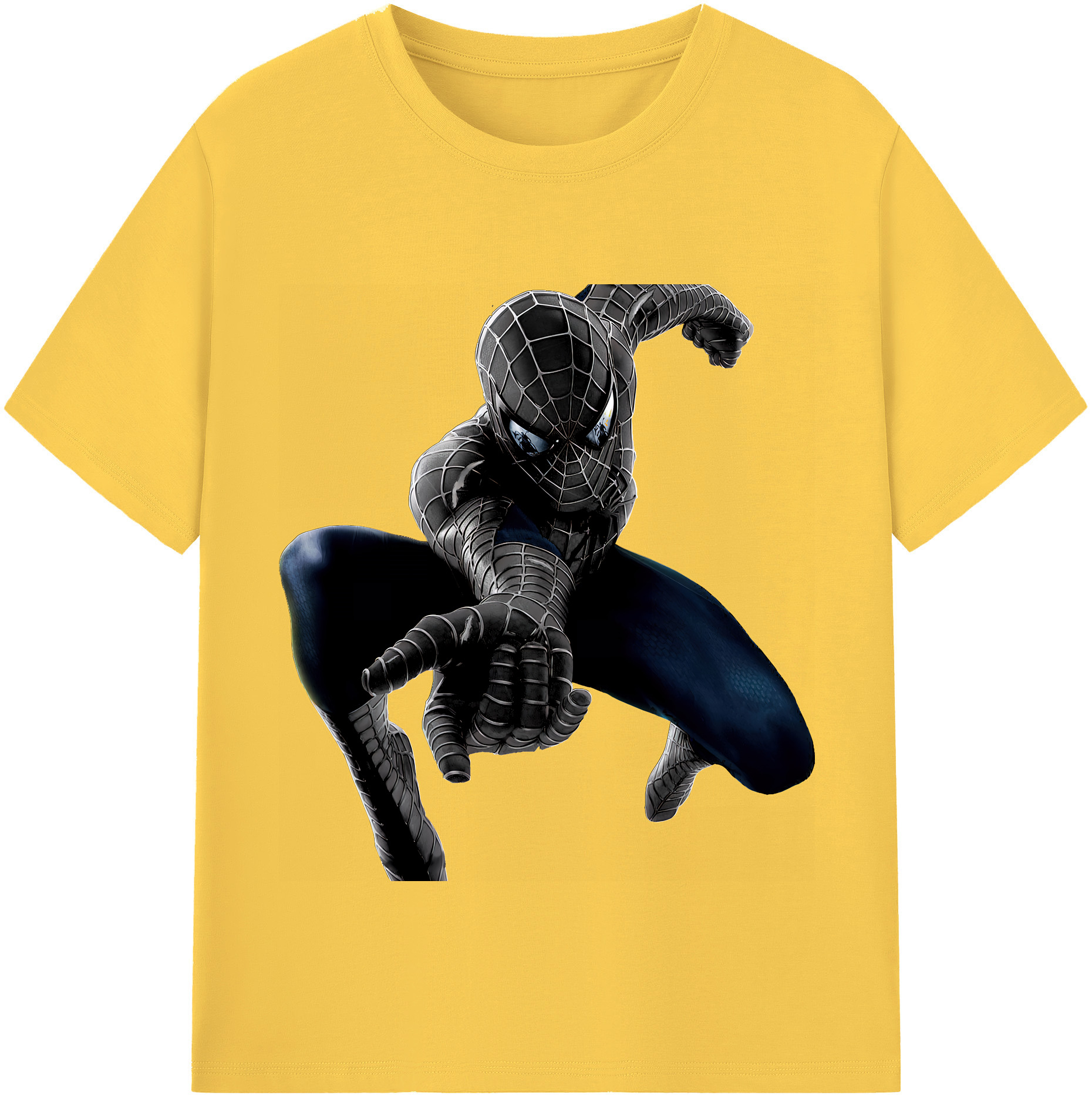 （画像用） Spider Man スパイダーマン 綿100％半袖Tシャツ（フロントプリント）