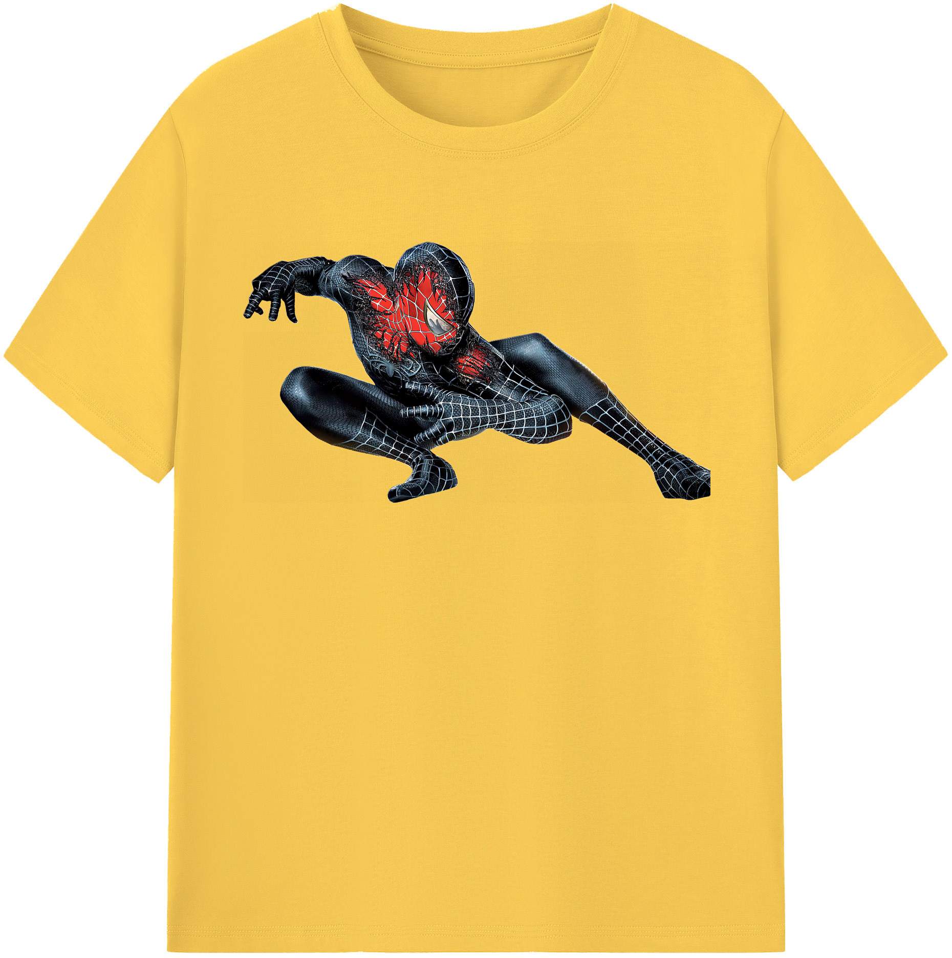 （画像用） Spider Man スパイダーマン 綿100％半袖Tシャツ（フロントプリント）