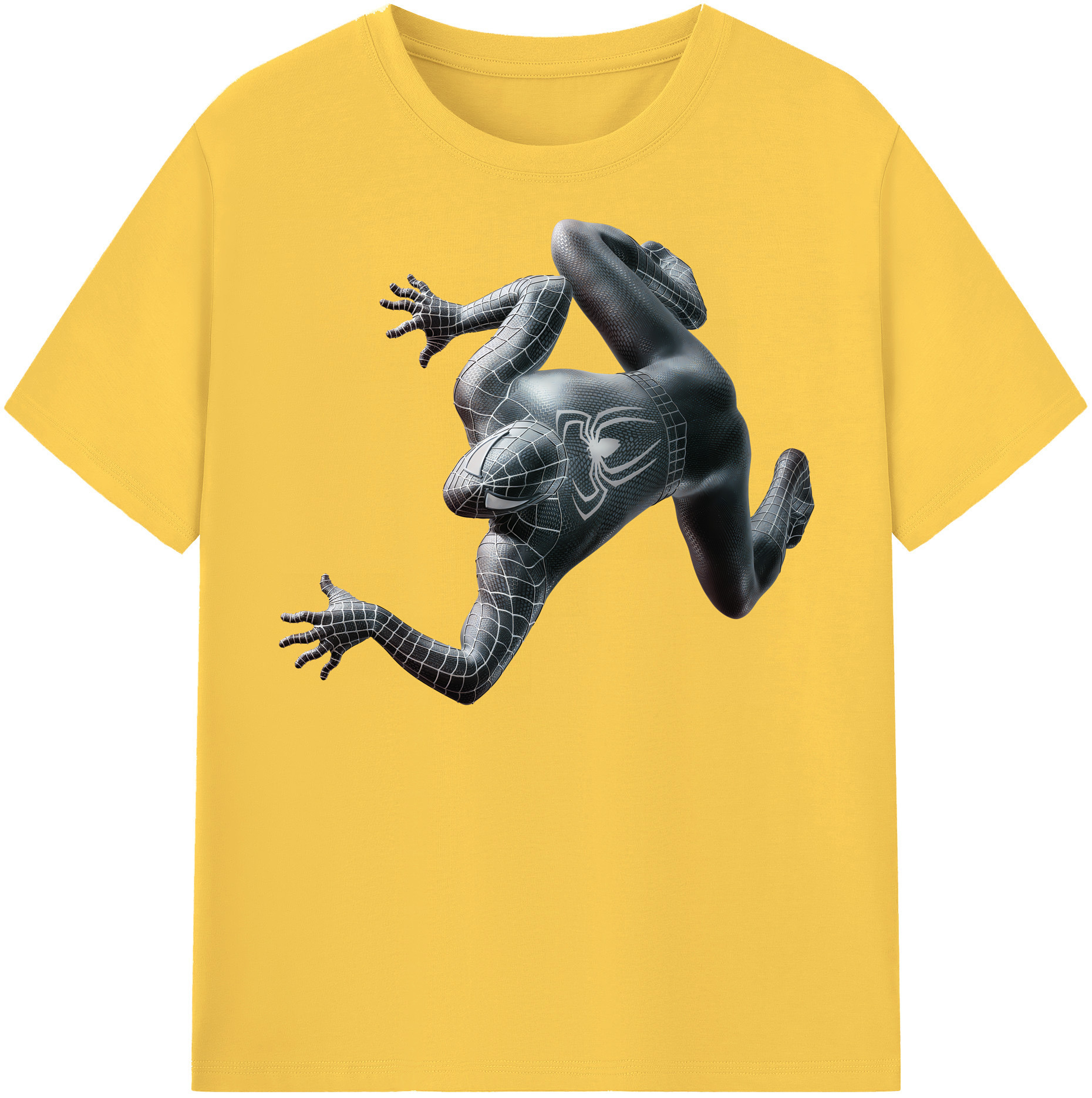 （画像用） Spider Man スパイダーマン 綿100％半袖Tシャツ（フロントプリント）