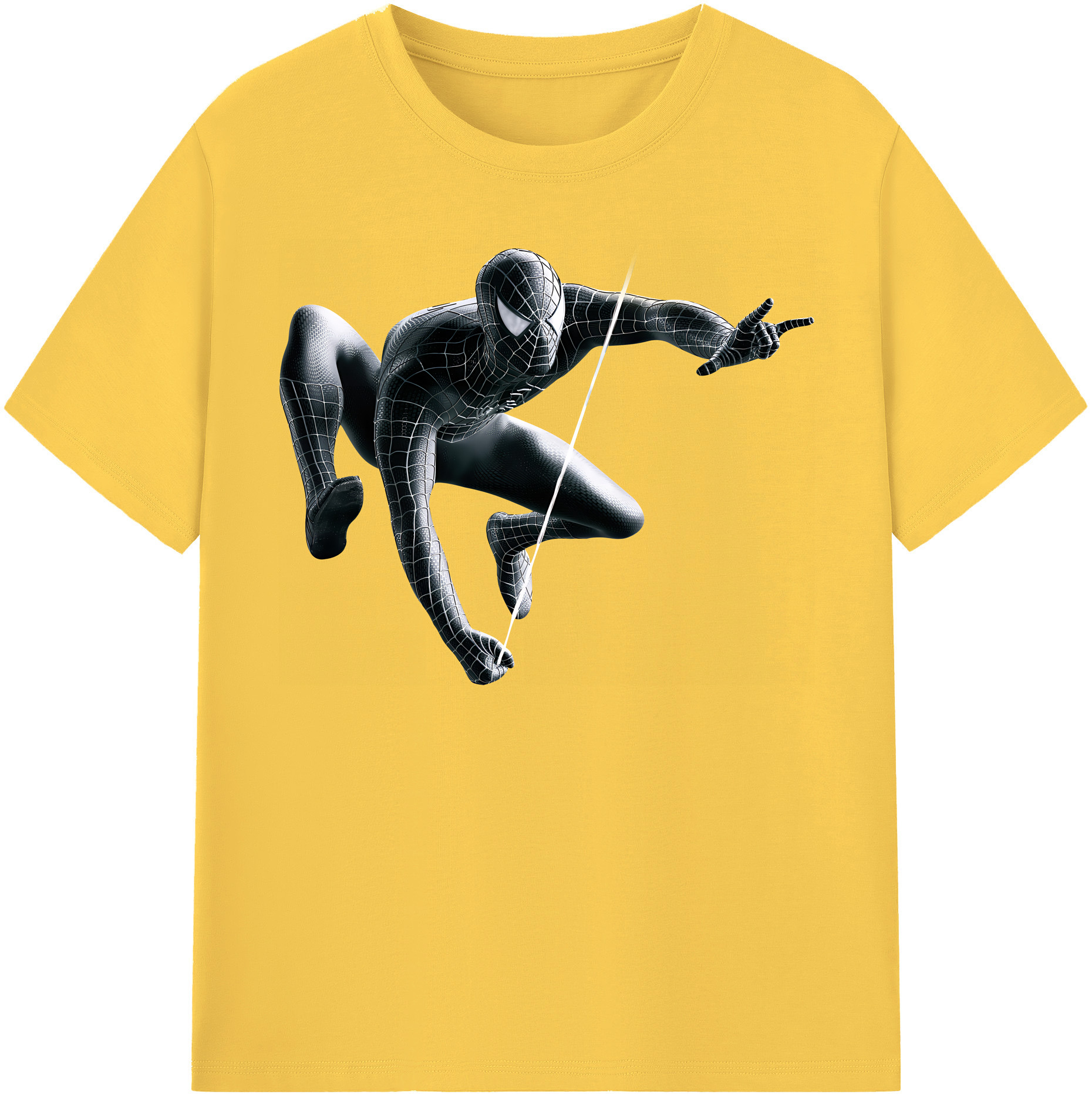 （画像用） Spider Man スパイダーマン 綿100％半袖Tシャツ（フロントプリント）