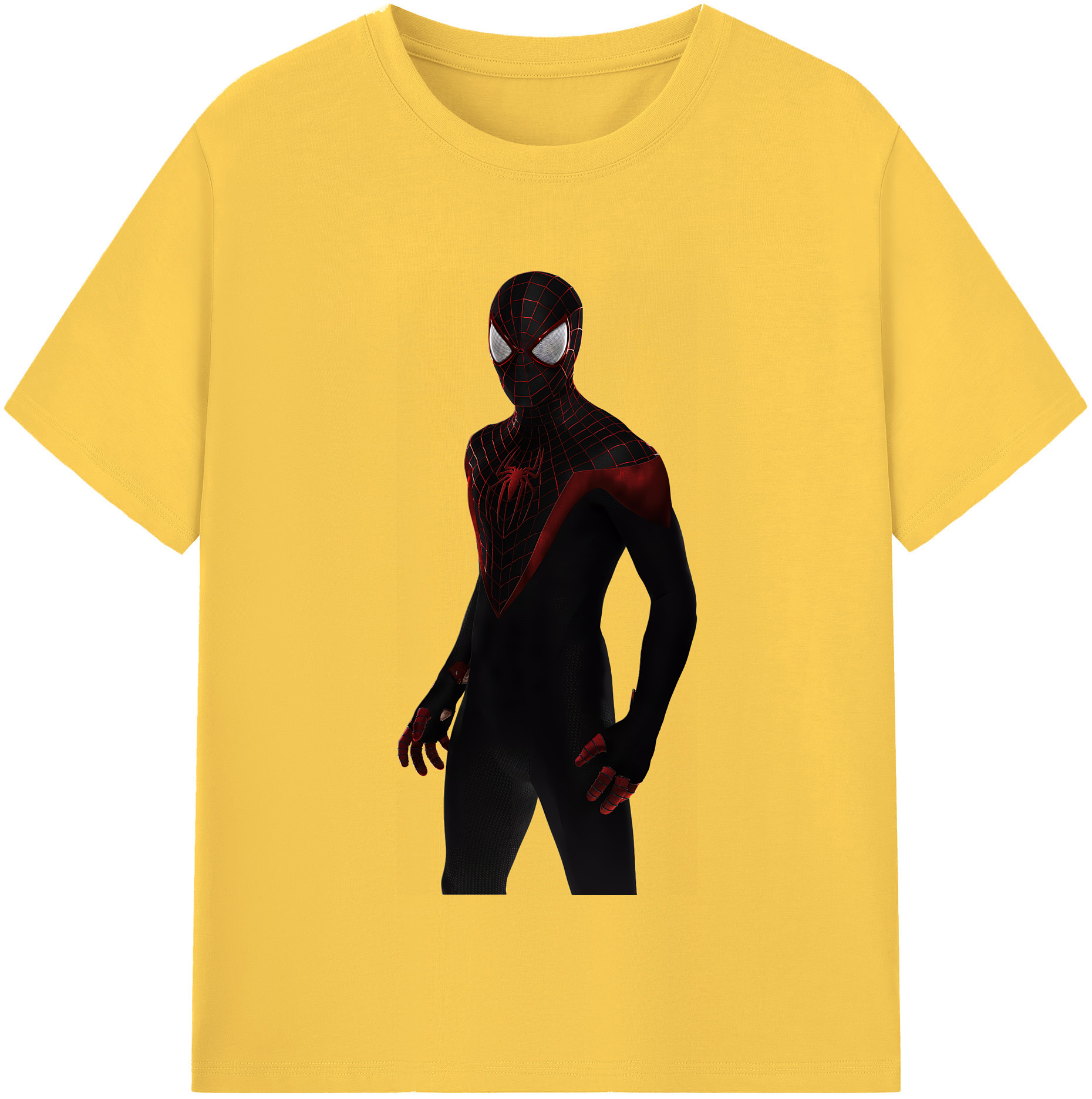 （画像用） Spider Man スパイダーマン 綿100％半袖Tシャツ（フロントプリント）