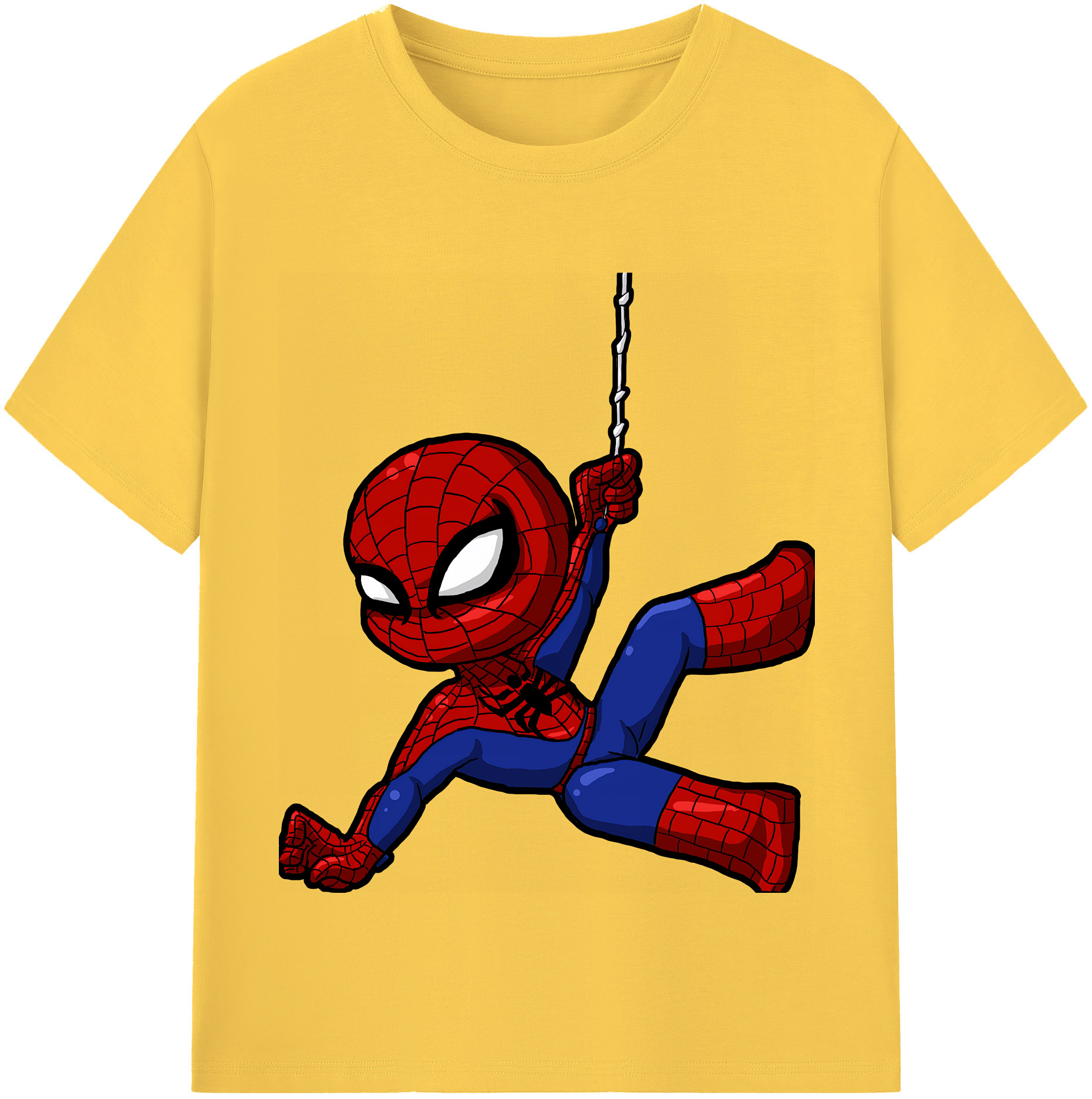 （画像用） Spider Man スパイダーマン 綿100％半袖Tシャツ（フロントプリント）