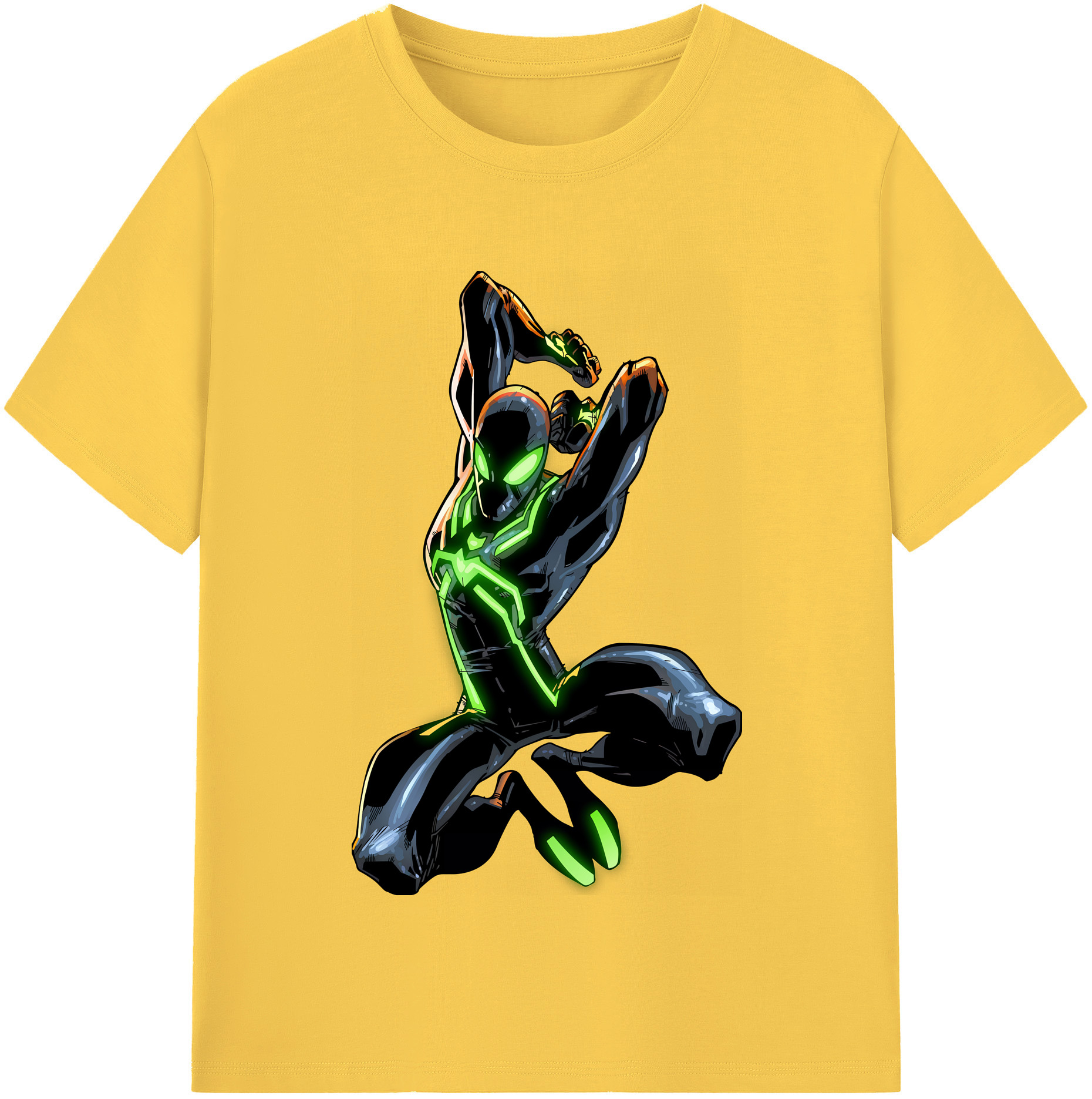 （画像用） Spider Man スパイダーマン 綿100％半袖Tシャツ（フロントプリント）