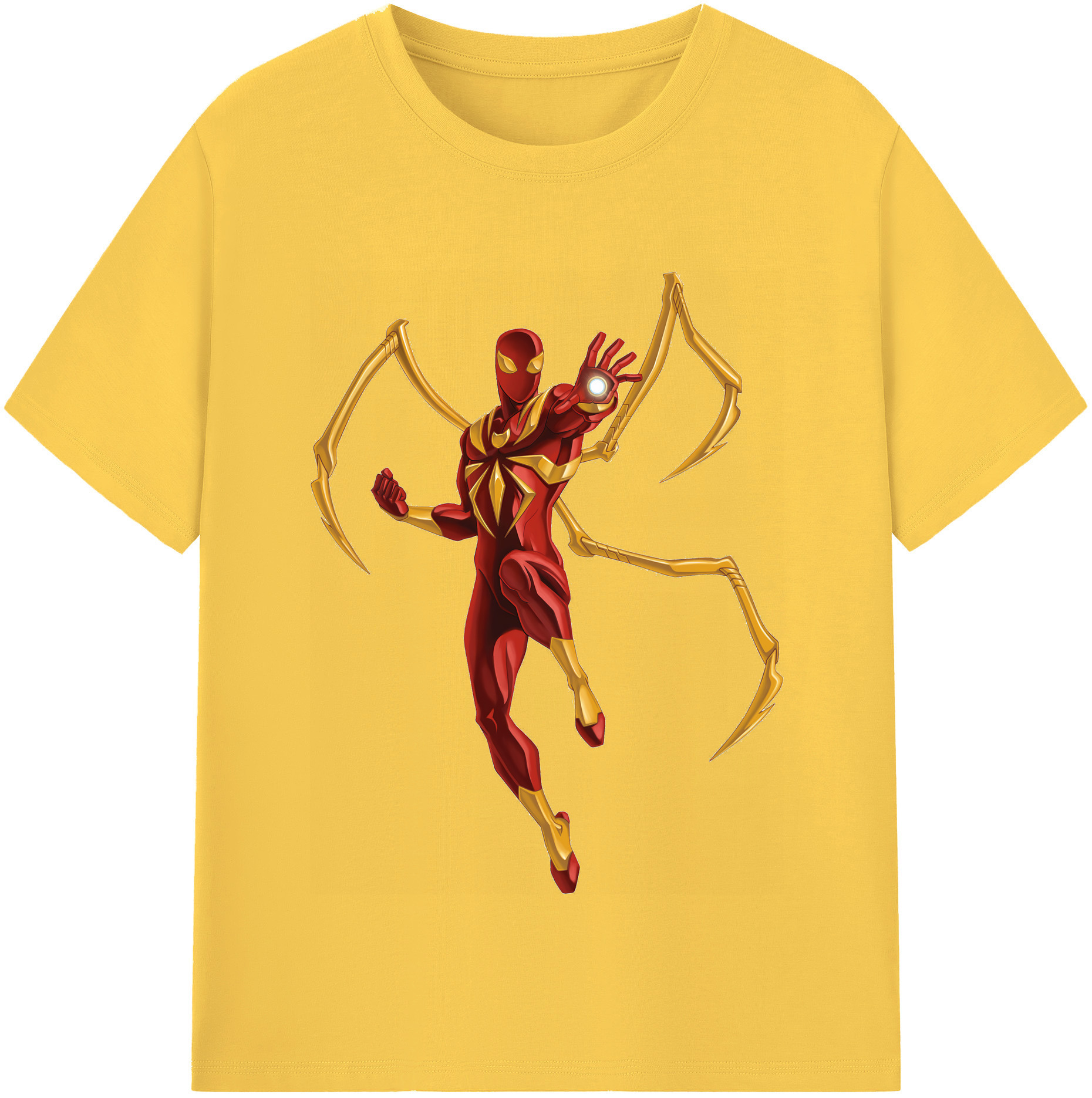 （画像用） Spider Man スパイダーマン 綿100％半袖Tシャツ（フロントプリント）