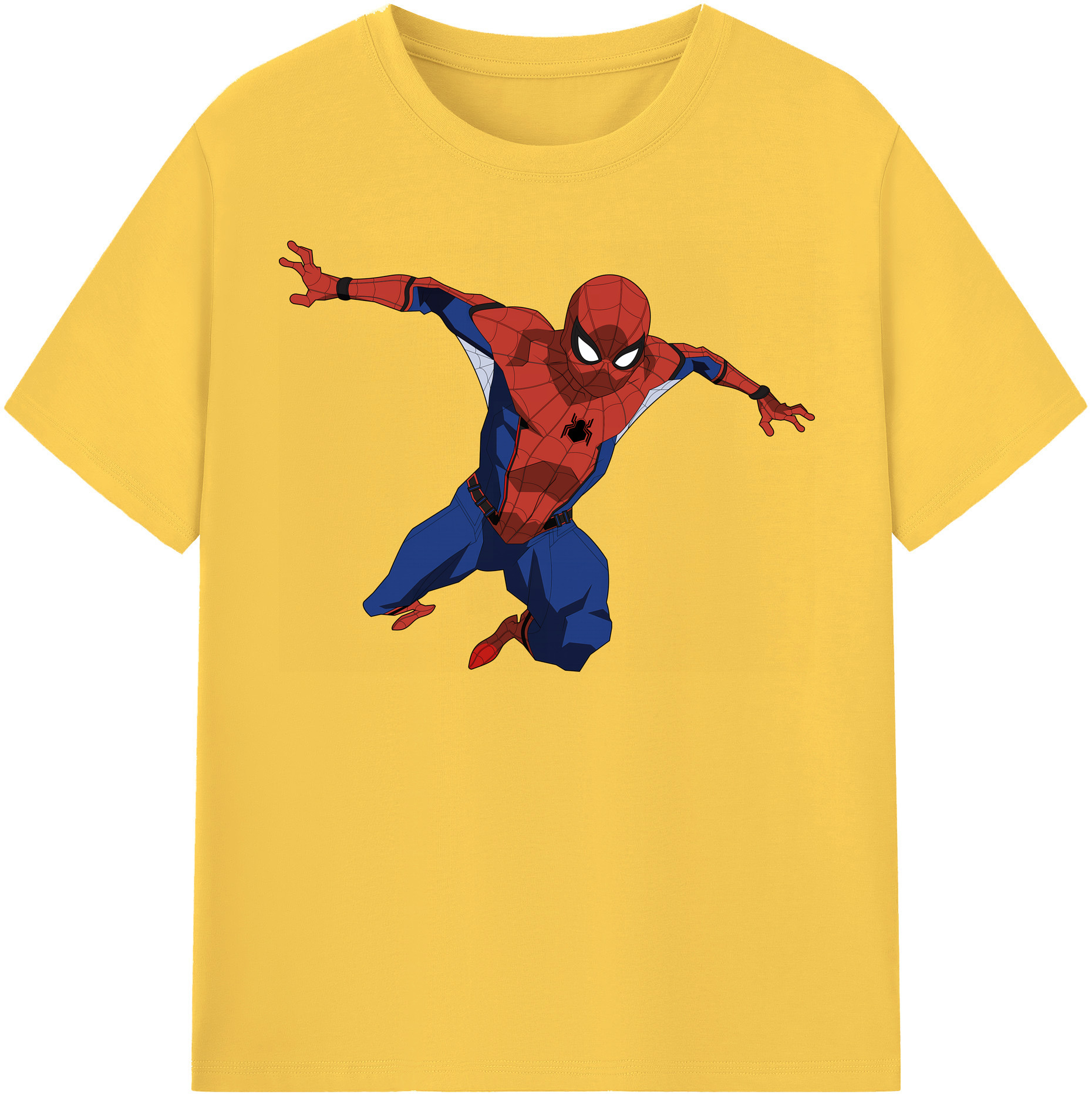 （画像用） Spider Man スパイダーマン 綿100％半袖Tシャツ（フロントプリント）