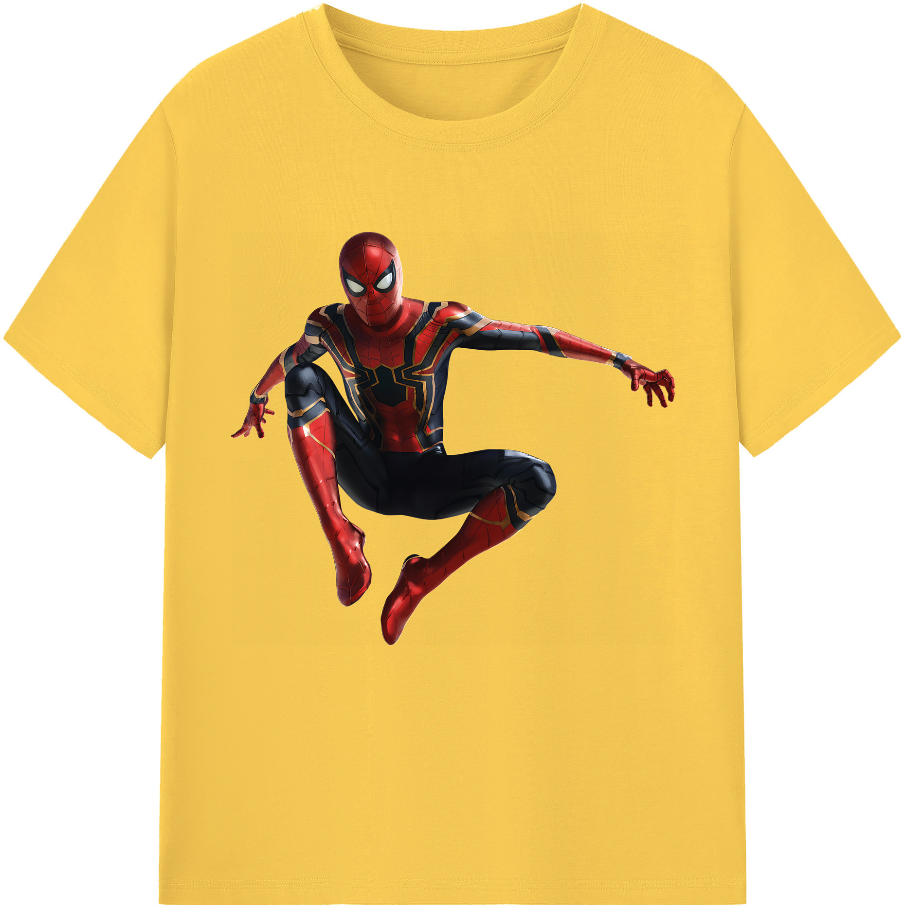 （画像用） Spider Man スパイダーマン 綿100％半袖Tシャツ（フロントプリント）