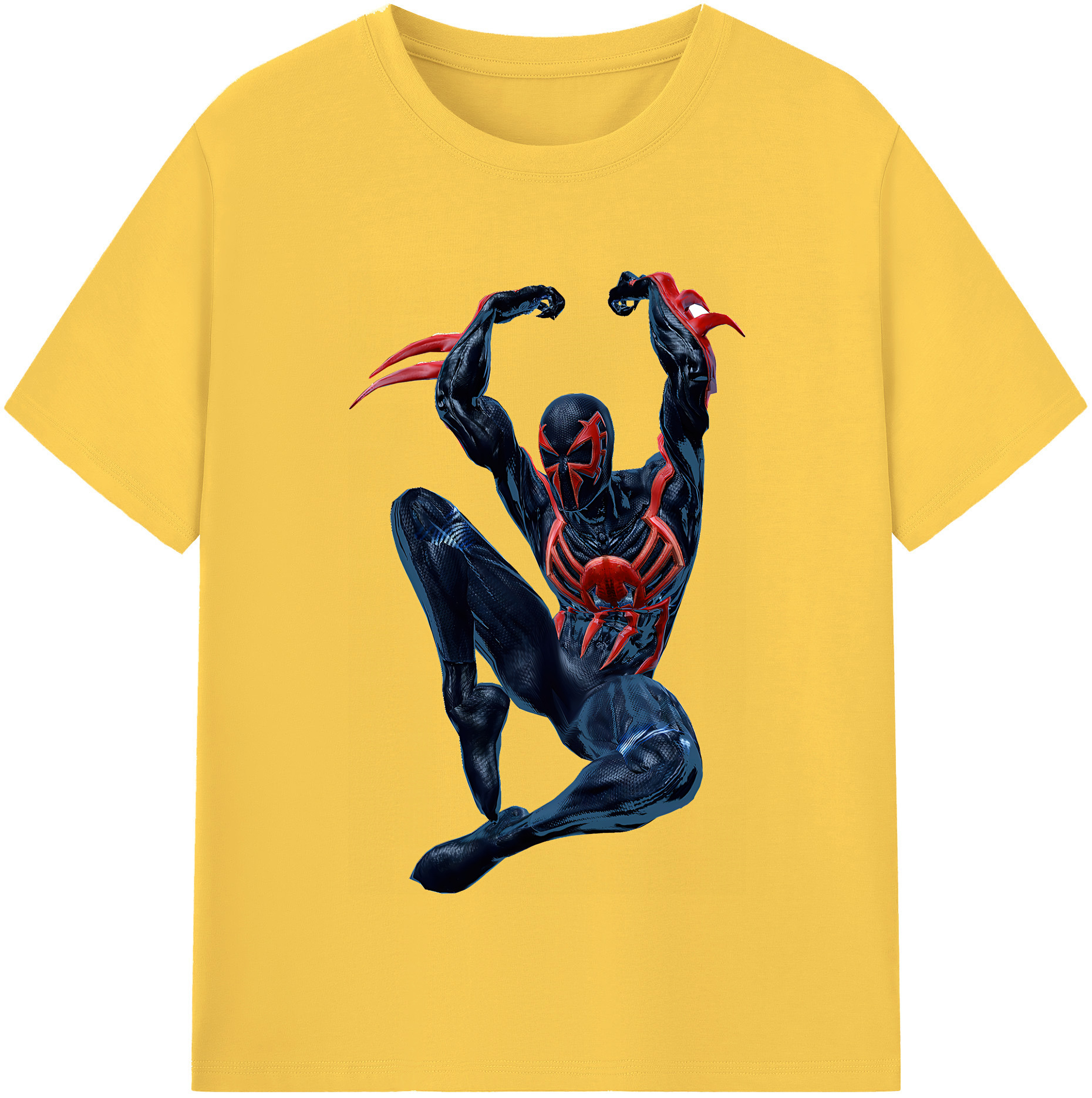 （画像用） Spider Man スパイダーマン 綿100％半袖Tシャツ（フロントプリント）