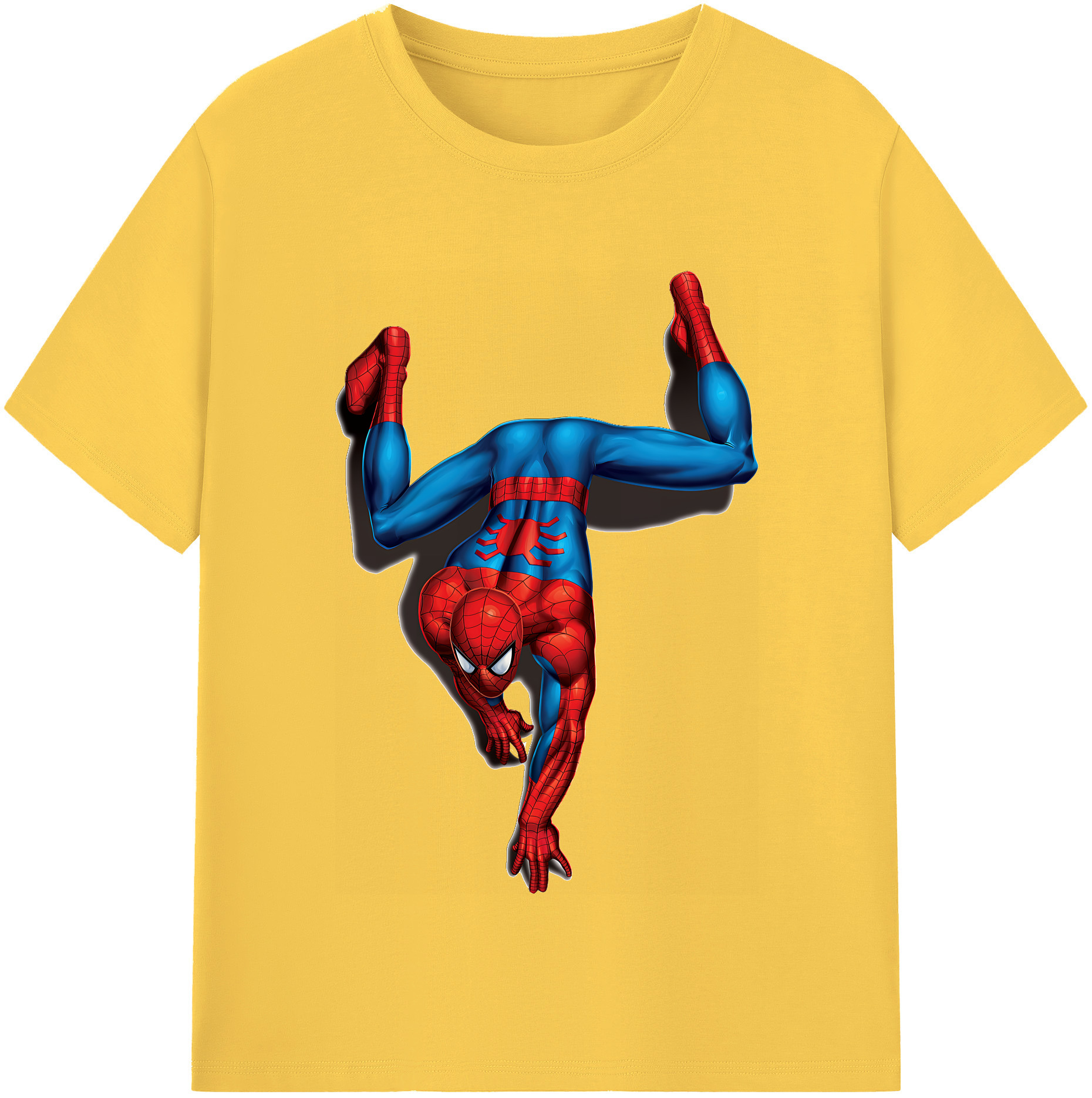 （画像用） Spider Man スパイダーマン 綿100％半袖Tシャツ（フロントプリント）