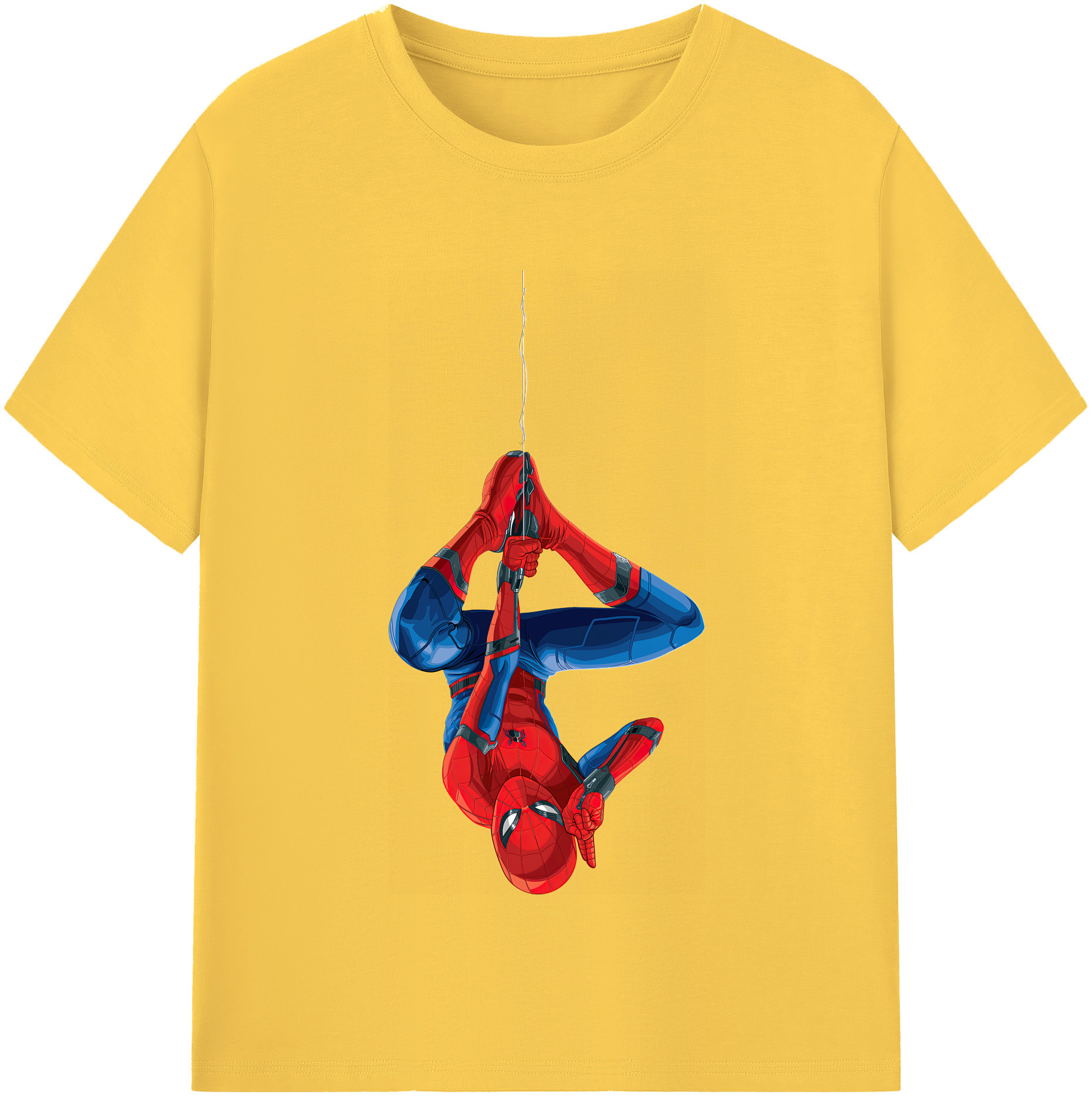 （画像用） Spider Man スパイダーマン 綿100％半袖Tシャツ（フロントプリント）