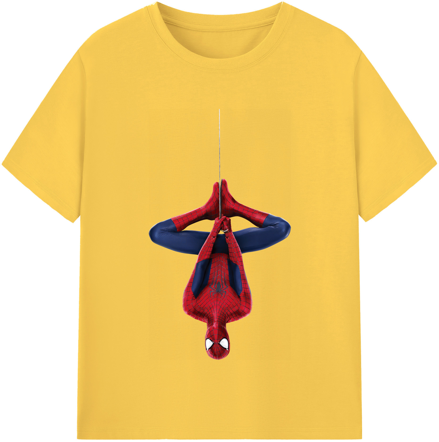 （画像用） Spider Man スパイダーマン 綿100％半袖Tシャツ（フロントプリント）
