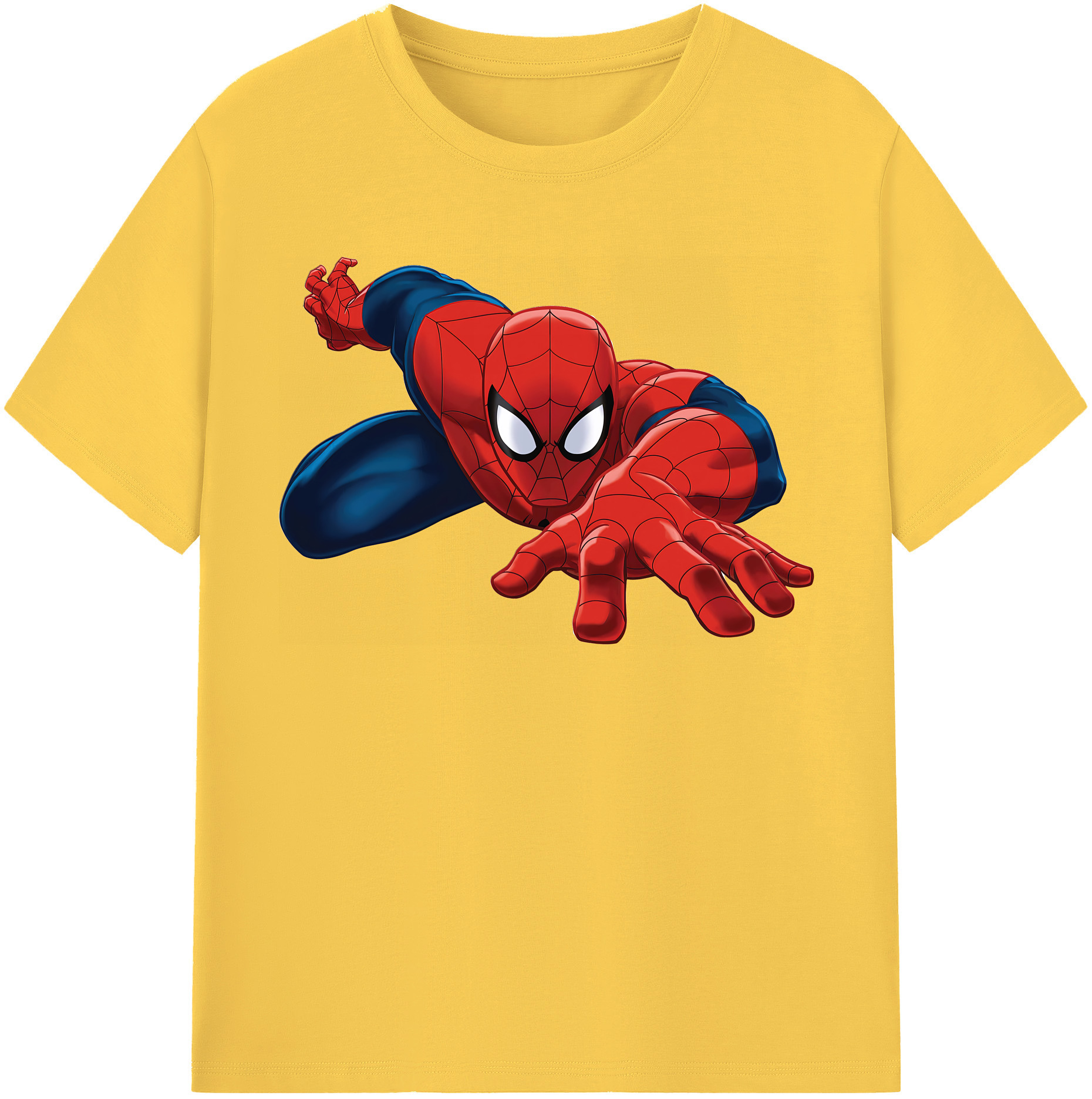 （画像用） Spider Man スパイダーマン 綿100％半袖Tシャツ（フロントプリント）