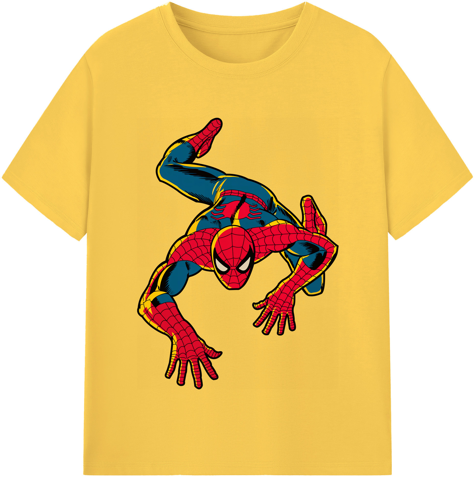 （画像用） Spider Man スパイダーマン 綿100％半袖Tシャツ（フロントプリント）