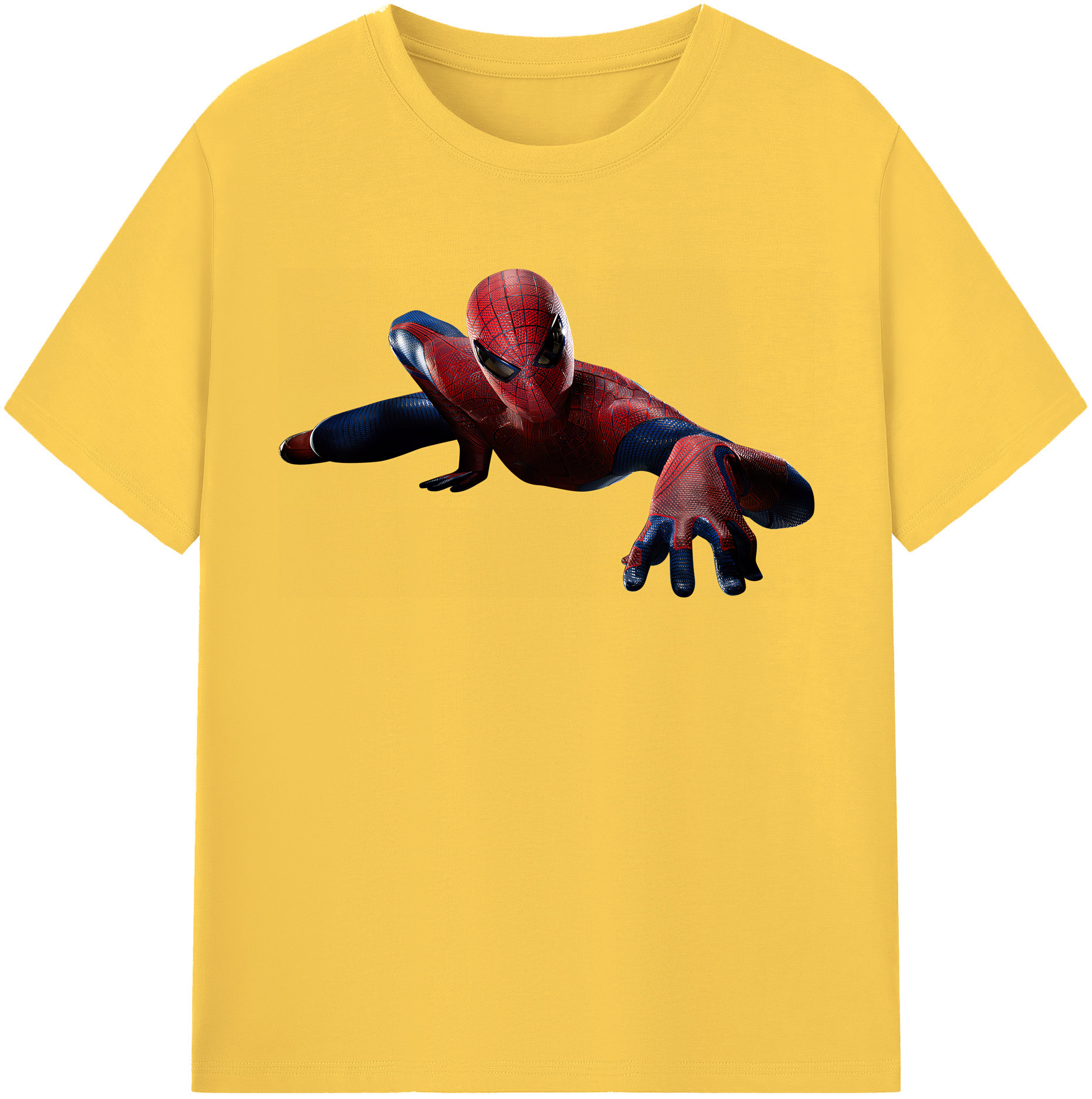 （画像用） Spider Man スパイダーマン 綿100％半袖Tシャツ（フロントプリント）