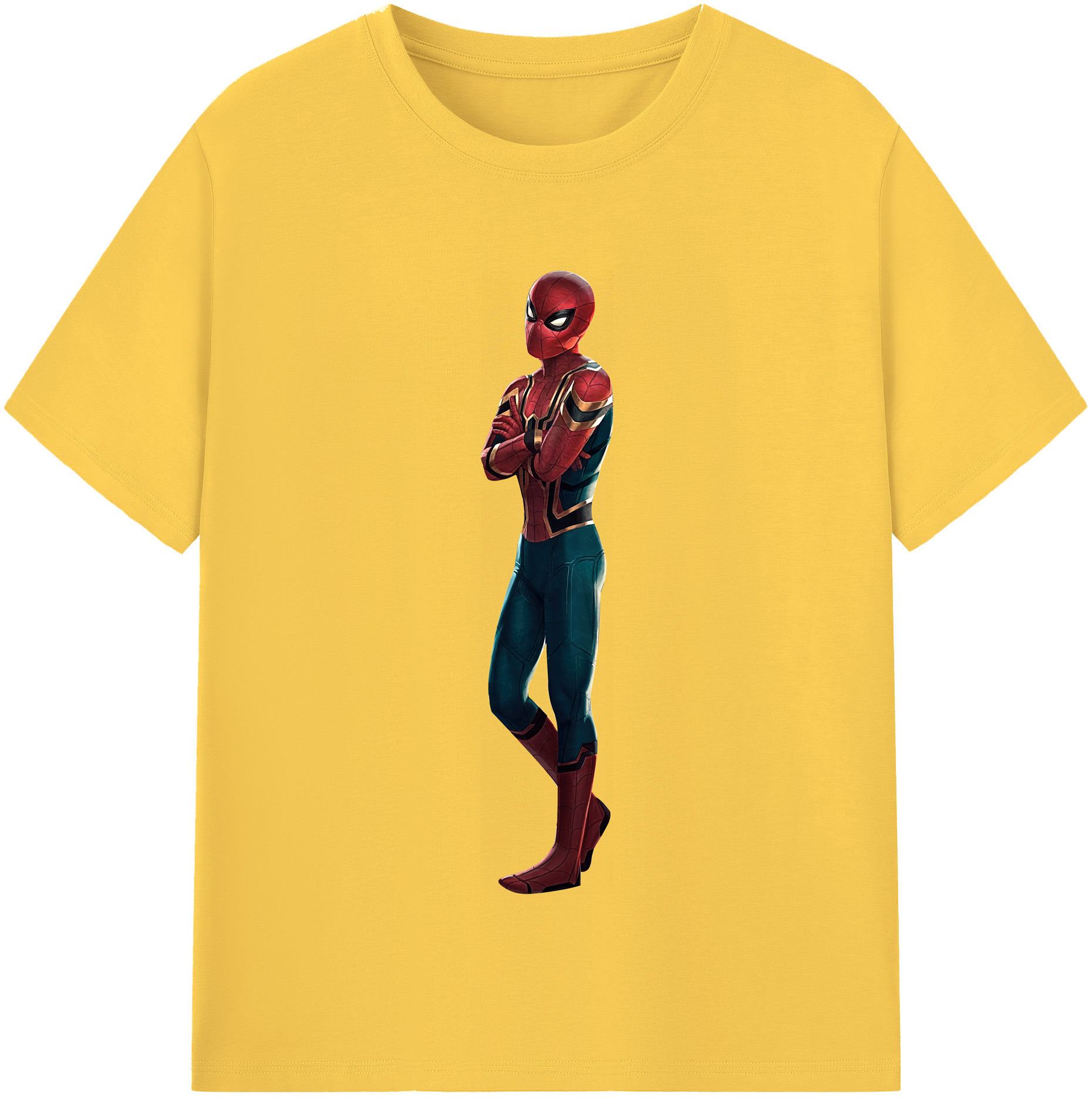 （画像用） Spider Man スパイダーマン 綿100％半袖Tシャツ（フロントプリント）
