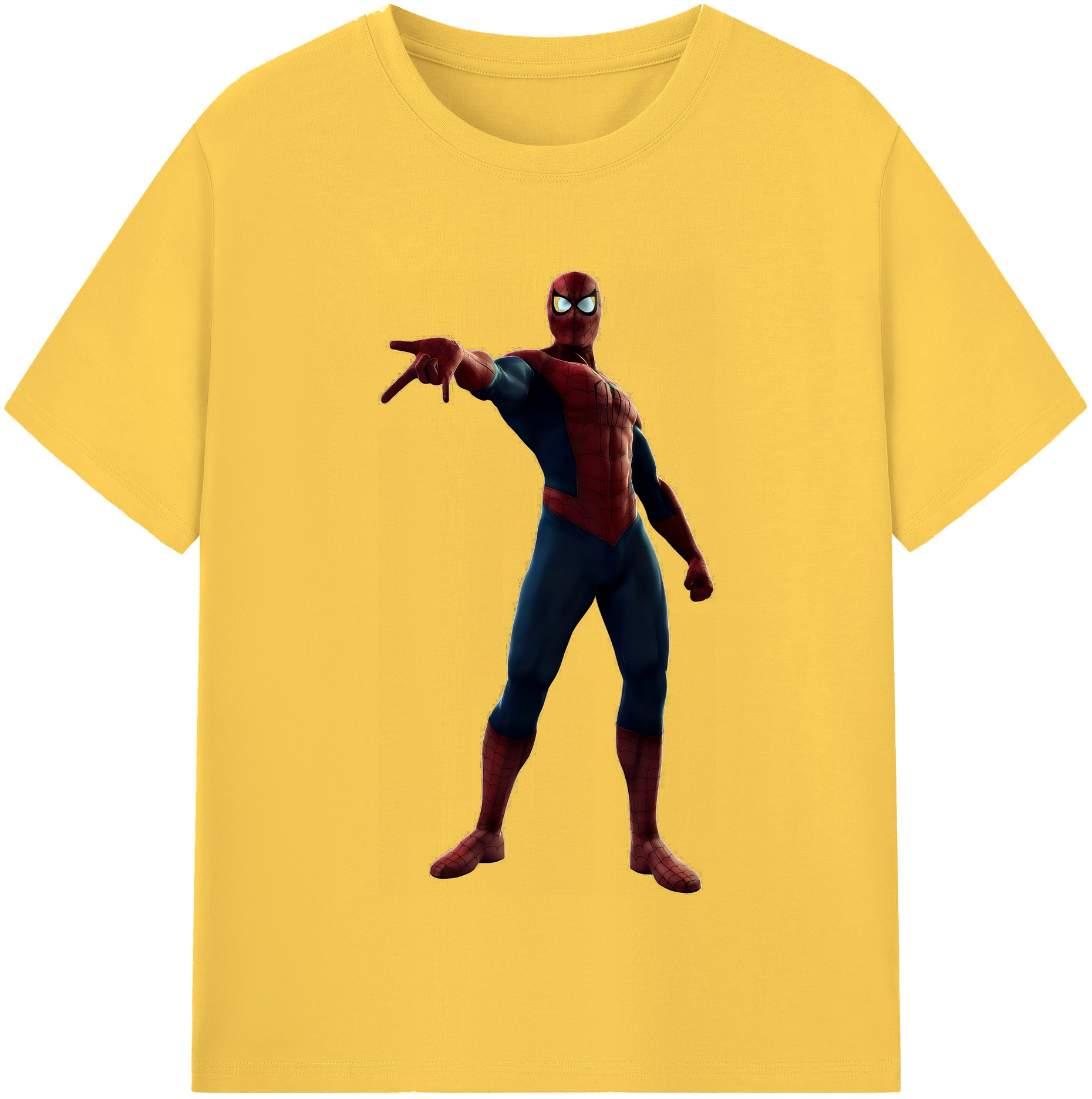 （画像用） Spider Man スパイダーマン 綿100％半袖Tシャツ（フロントプリント）