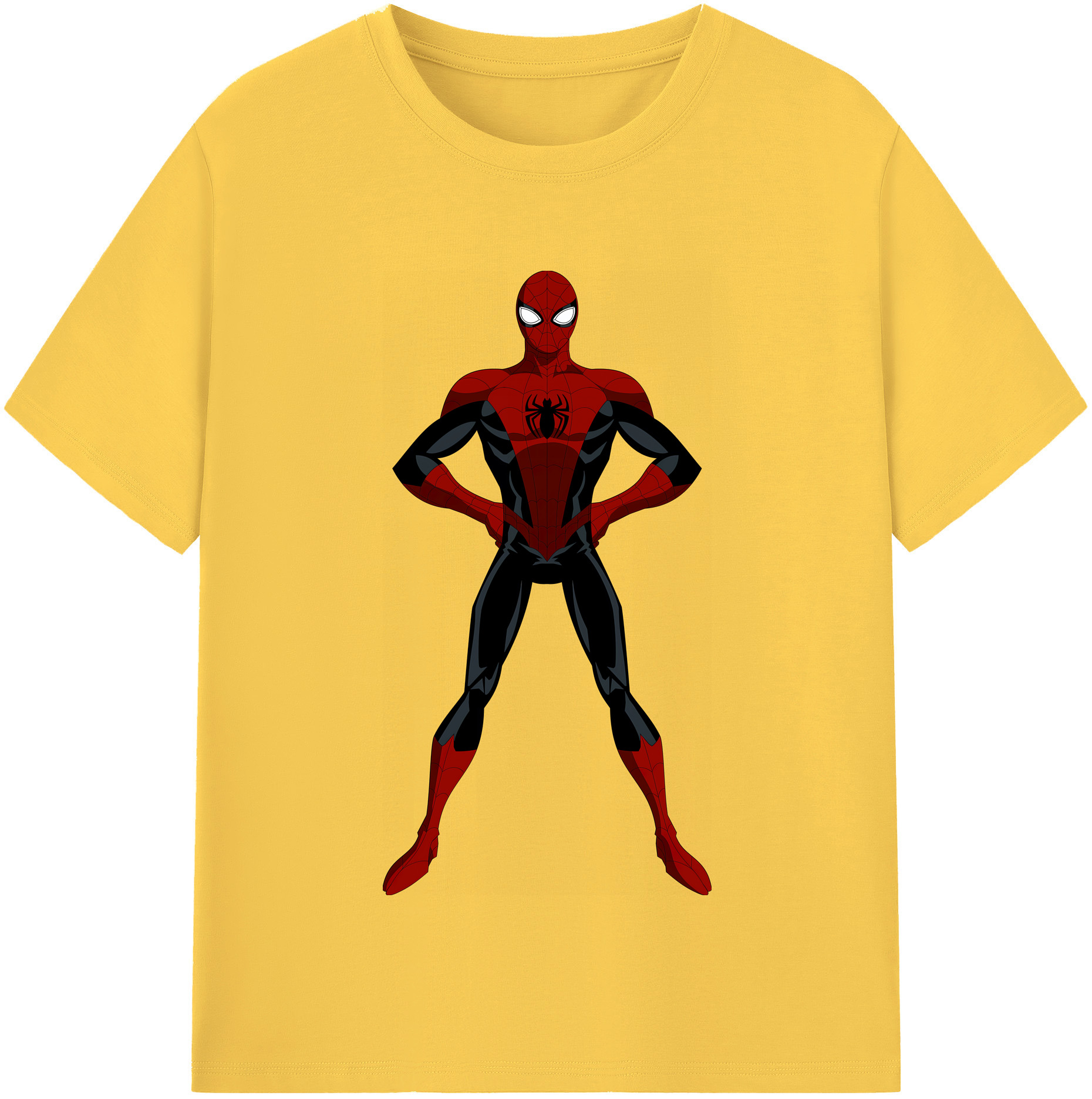 （画像用） Spider Man スパイダーマン 綿100％半袖Tシャツ（フロントプリント）