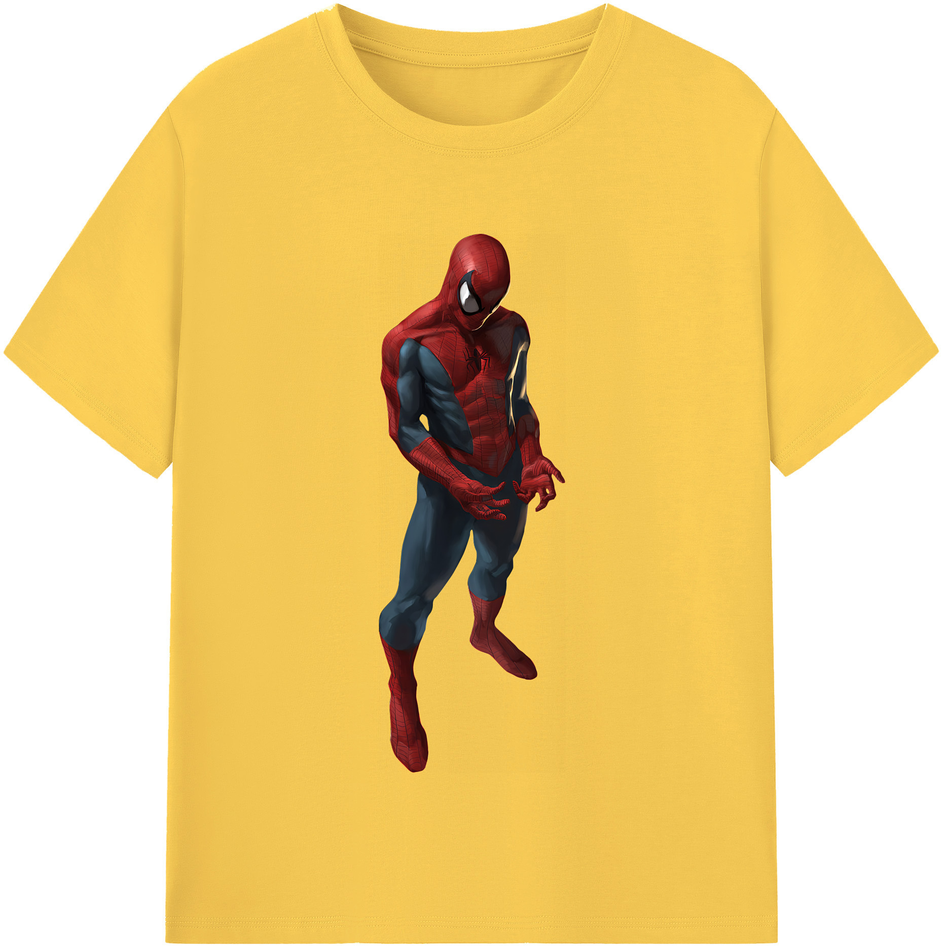 （画像用） Spider Man スパイダーマン 綿100％半袖Tシャツ（フロントプリント）