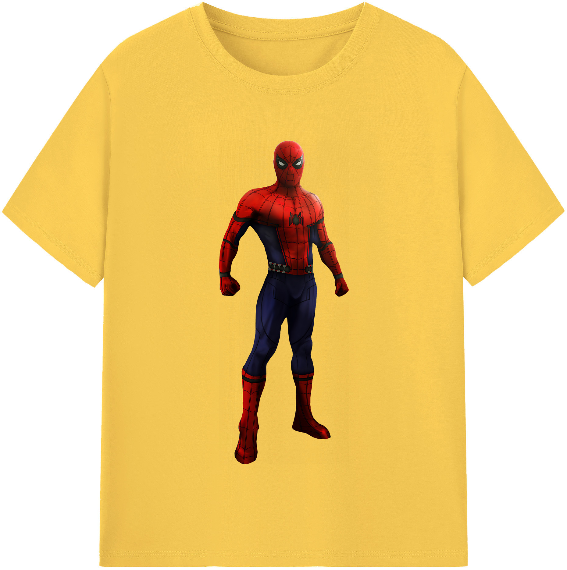 （画像用） Spider Man スパイダーマン 綿100％半袖Tシャツ（フロントプリント）