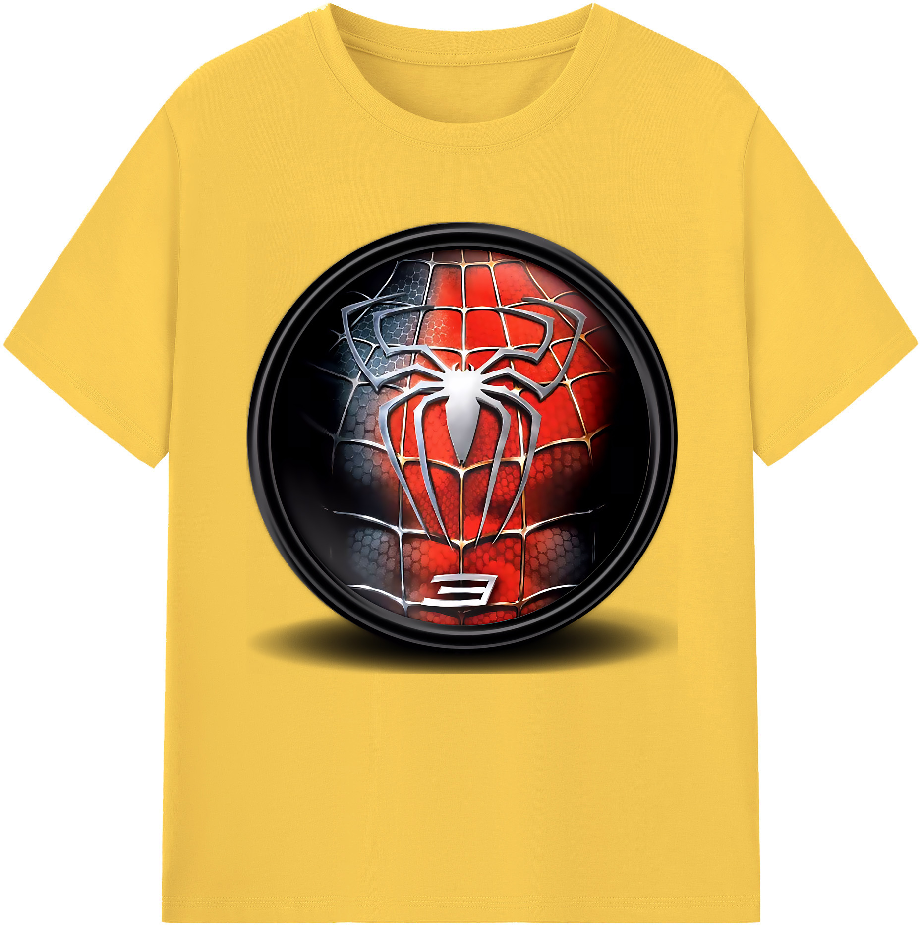 （画像用） Spider Man スパイダーマン 綿100％半袖Tシャツ（フロントプリント）