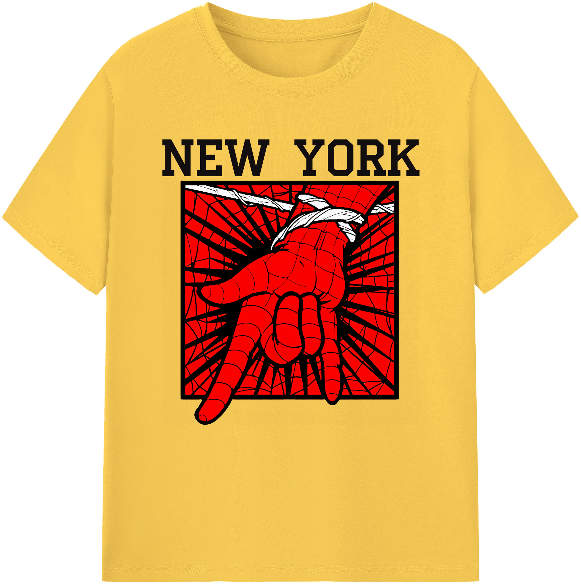 （画像用） Spider Man スパイダーマン 綿100％半袖Tシャツ（フロントプリント）