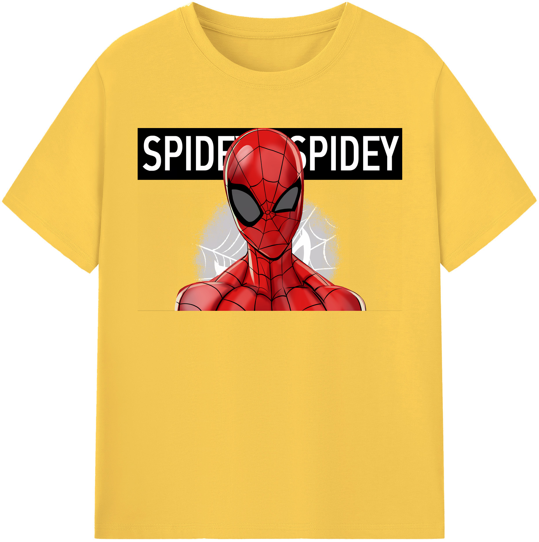 （画像用） Spider Man スパイダーマン 綿100％半袖Tシャツ（フロントプリント）