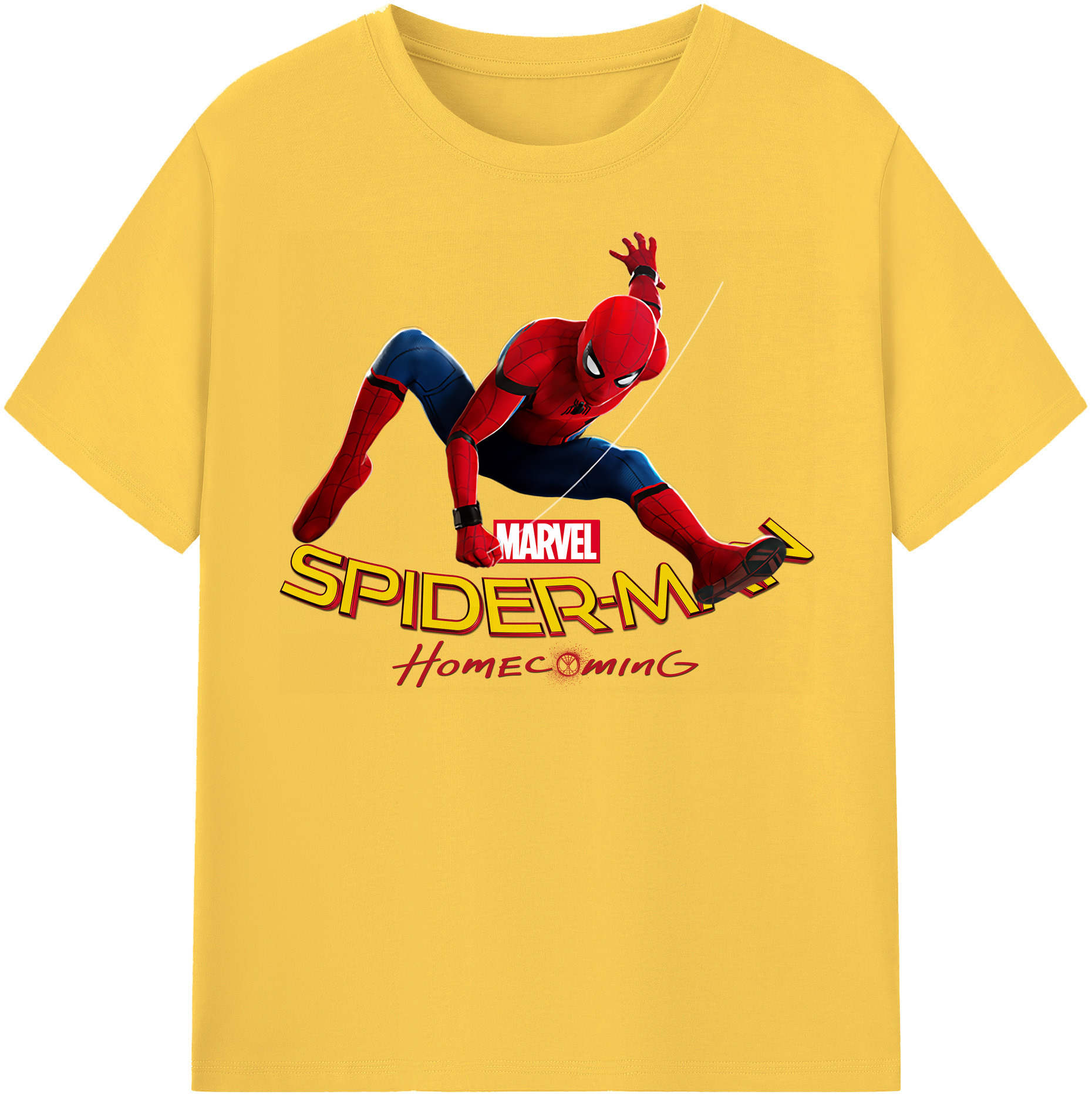 （画像用） Spider Man スパイダーマン 綿100％半袖Tシャツ（フロントプリント）