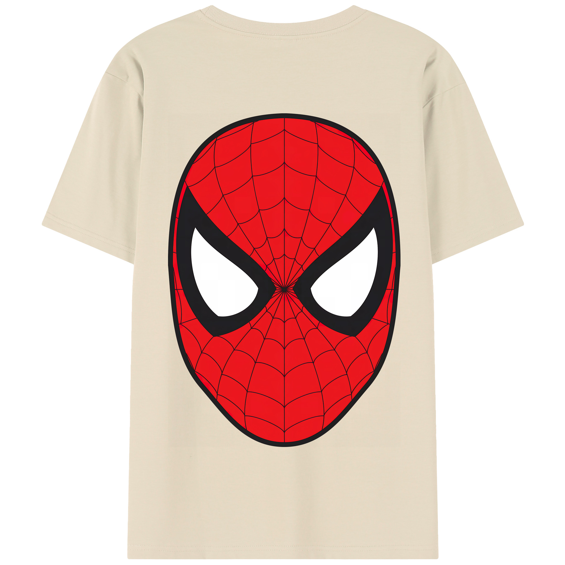 （画像用） Spider Man スパイダーマン 綿100％半袖Tシャツ（背面プリント）