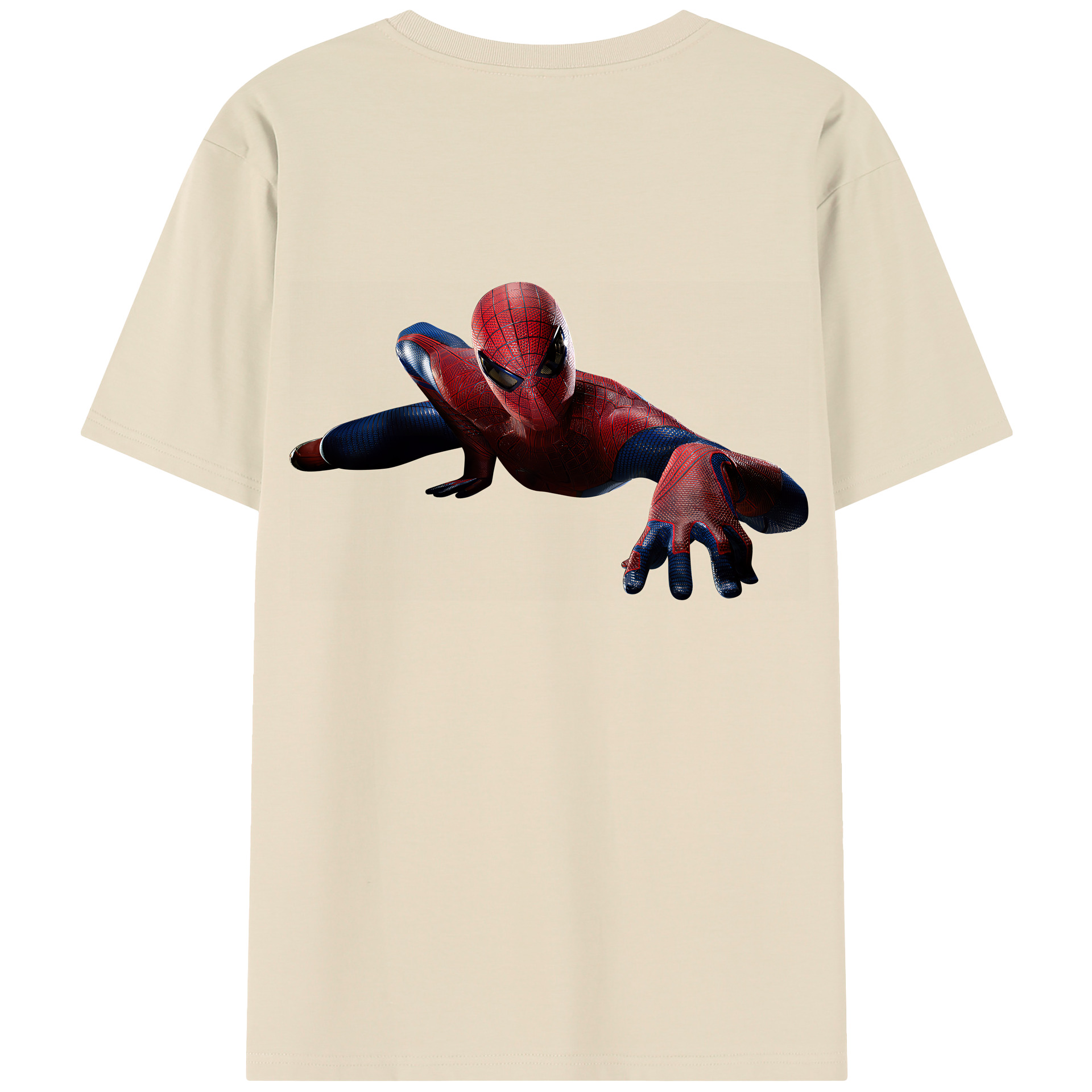 Spider Man スパイダーマン 綿100％半袖Tシャツ（背面プリント）