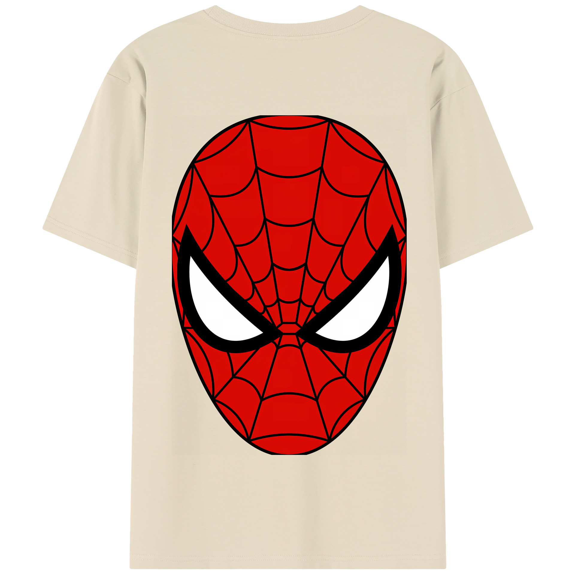 （画像用） Spider Man スパイダーマン 綿100％半袖Tシャツ（背面プリント）