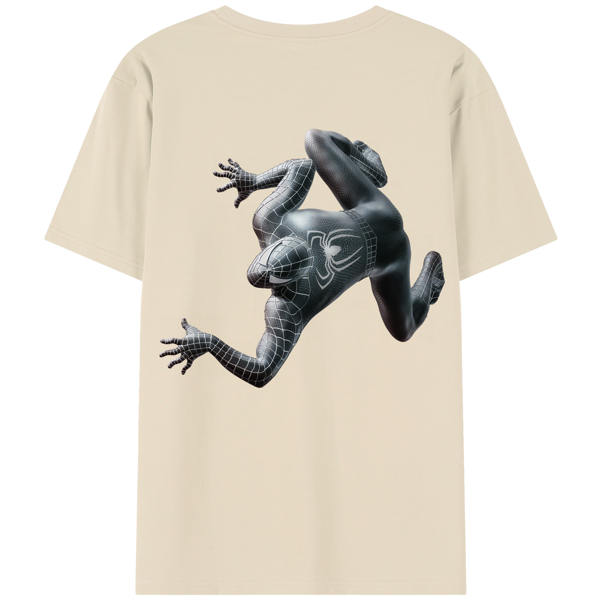 （画像用） Spider Man スパイダーマン 綿100％半袖Tシャツ（背面プリント）