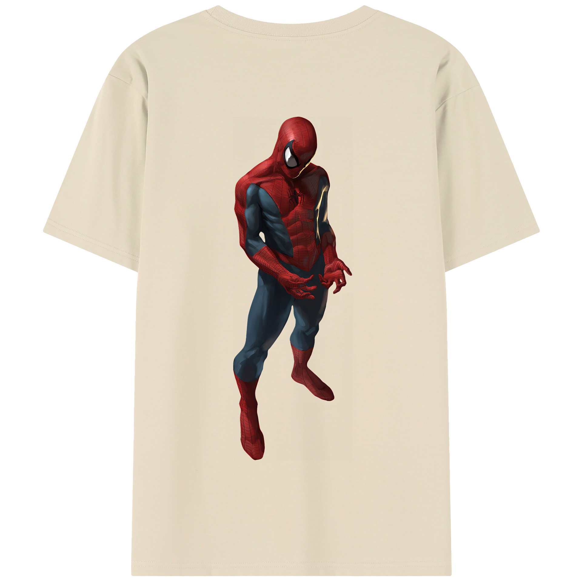 Spider Man スパイダーマン 綿100％半袖Tシャツ（背面プリント）