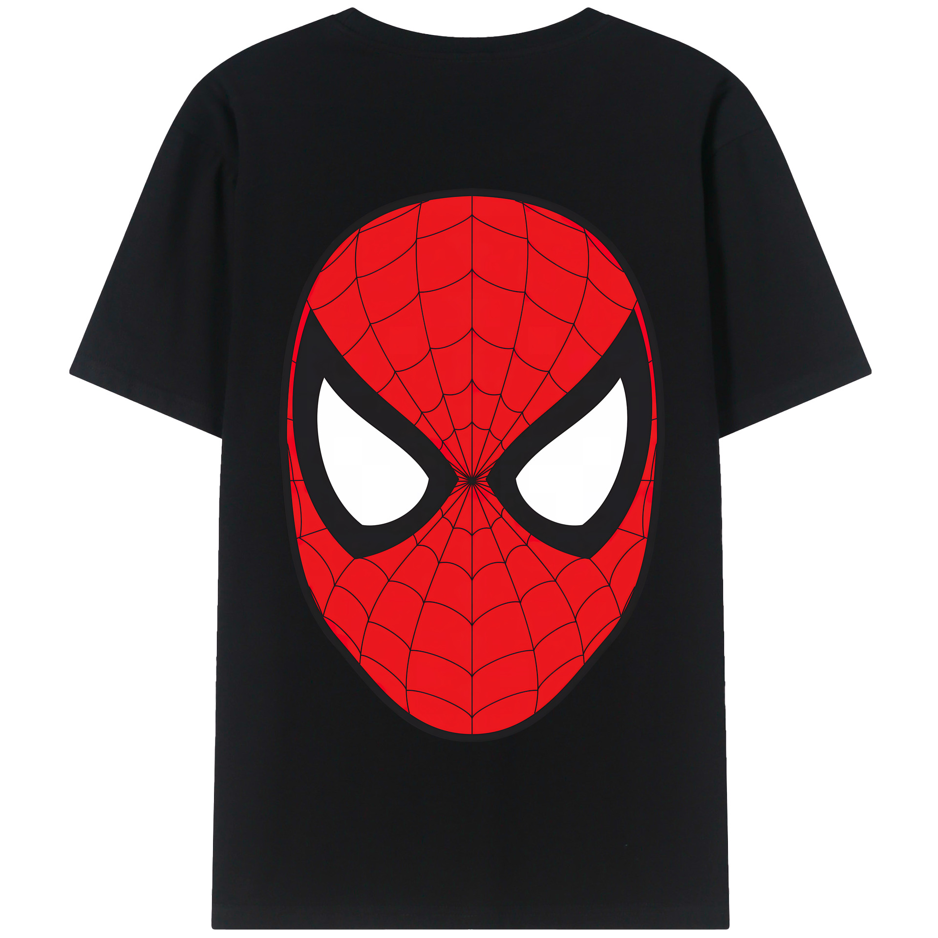 （画像用） Spider Man スパイダーマン 綿100％半袖Tシャツ（背面プリント）