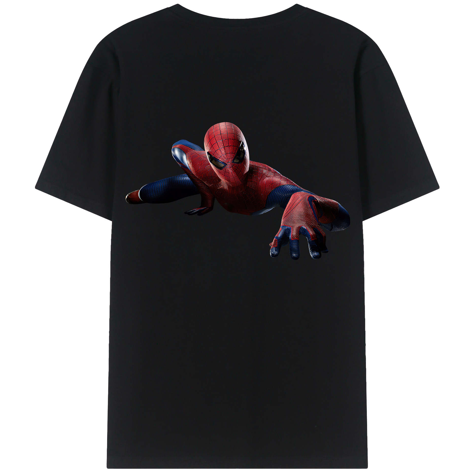 Spider Man スパイダーマン 綿100％半袖Tシャツ（背面プリント）